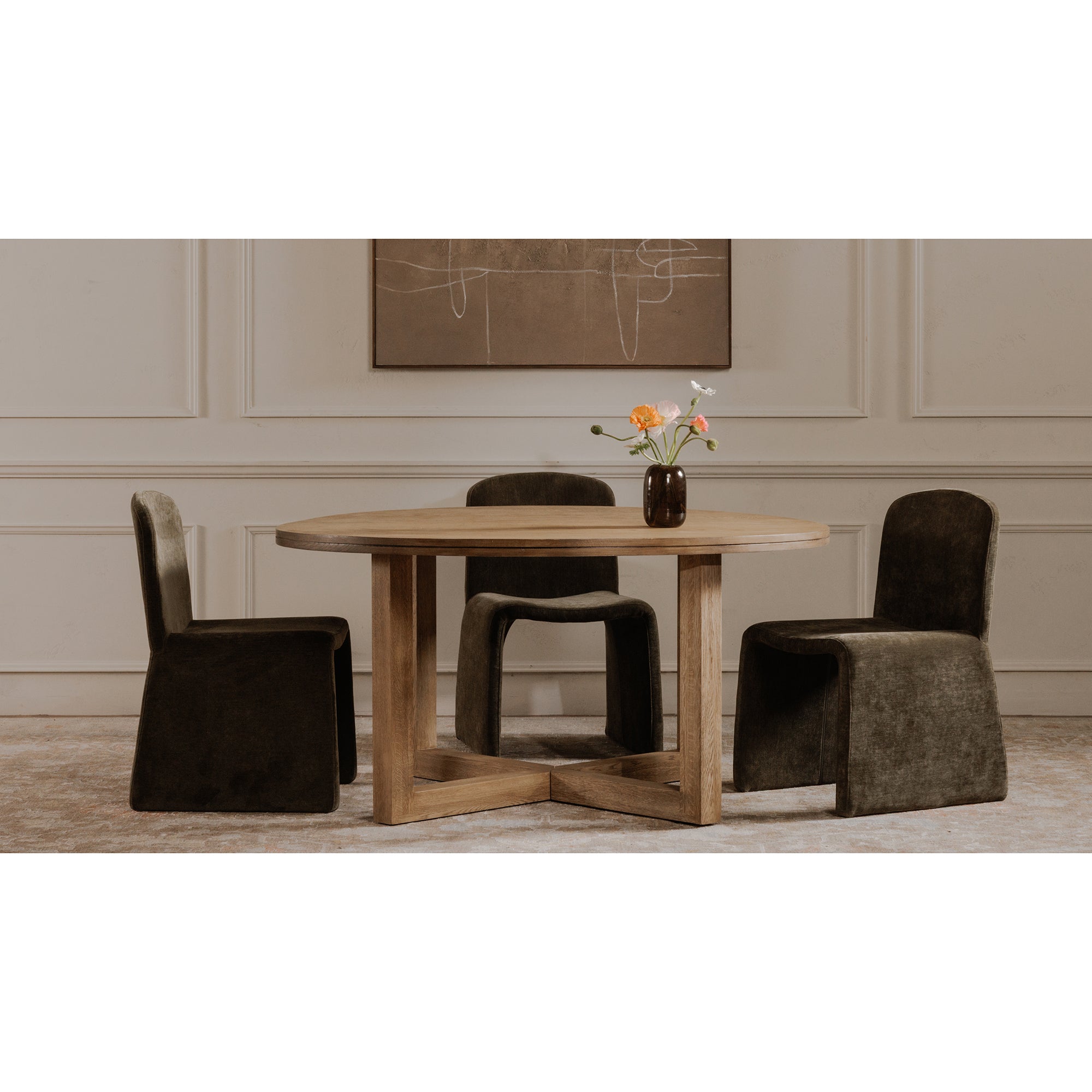 Ella Dining Chair Cedar Green by Moe's Home Collection - view 3
