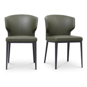 Delaney Dining Chair Dark Green-Set of Two by Moe's Home Collection