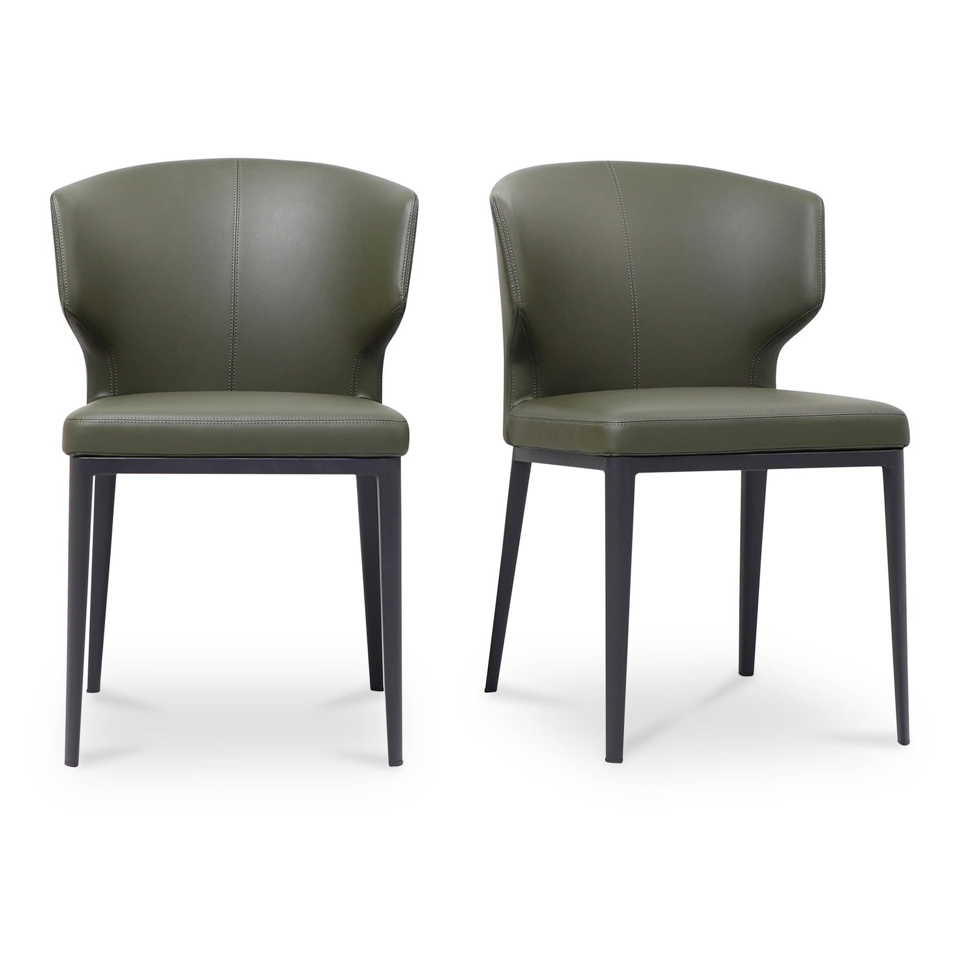 Delaney Dining Chair Dark Green-Set of Two by Moe's Home Collection