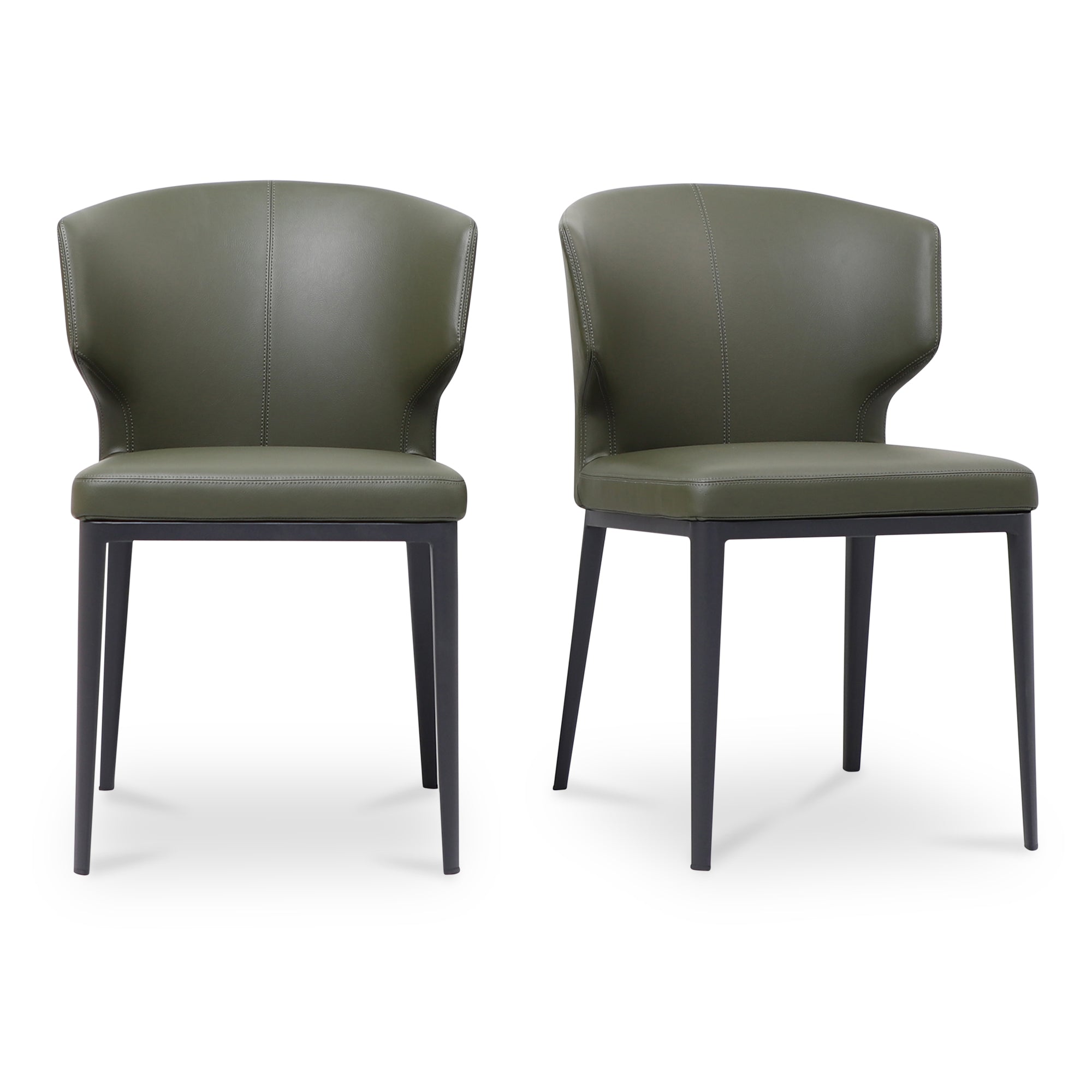 Delaney Dining Chair Dark Green-Set of Two by Moe's Home Collection