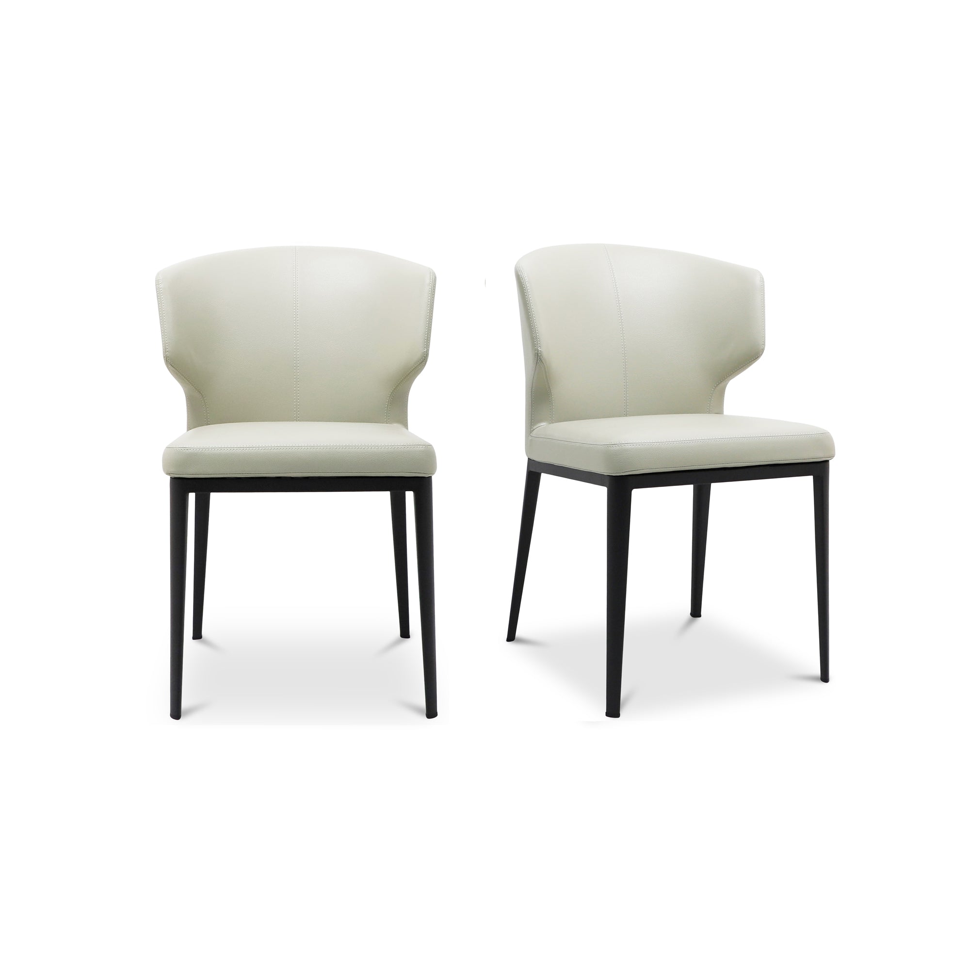 Delaney Dining Chair Beige - Set Of Two by Moe's Home Collection
