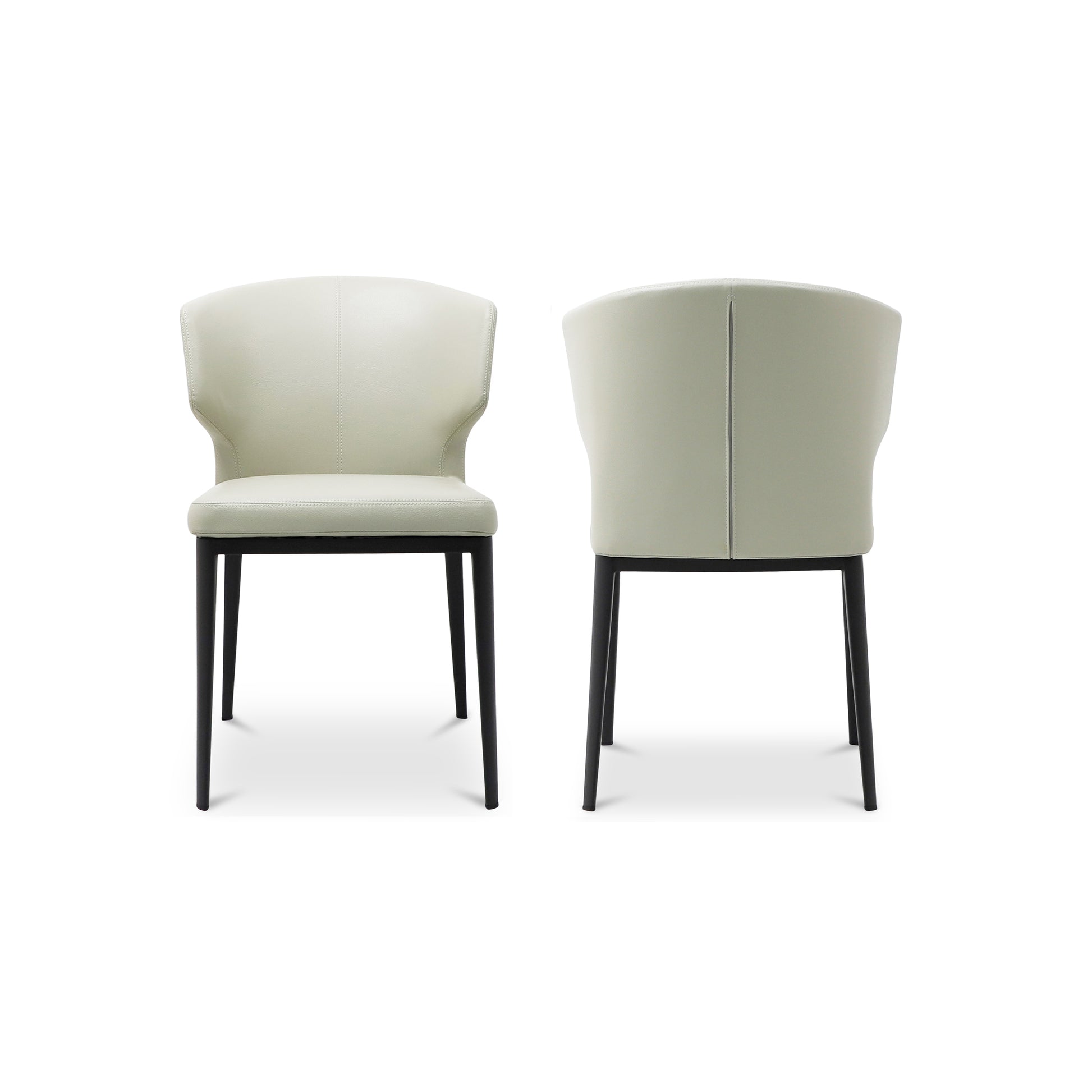 Delaney Dining Chair Beige - Set Of Two by Moe's Home Collection - view 2