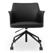 Morris Office Chair PVC Black by Moe's Home Collection
