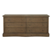 Clarence 6 Drawer Dresser Warm Brown by Moe's Home Collection
