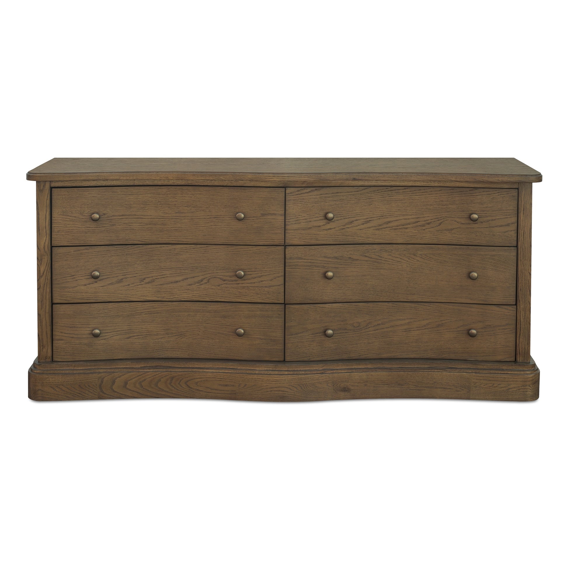 Clarence 6 Drawer Dresser Warm Brown by Moe's Home Collection