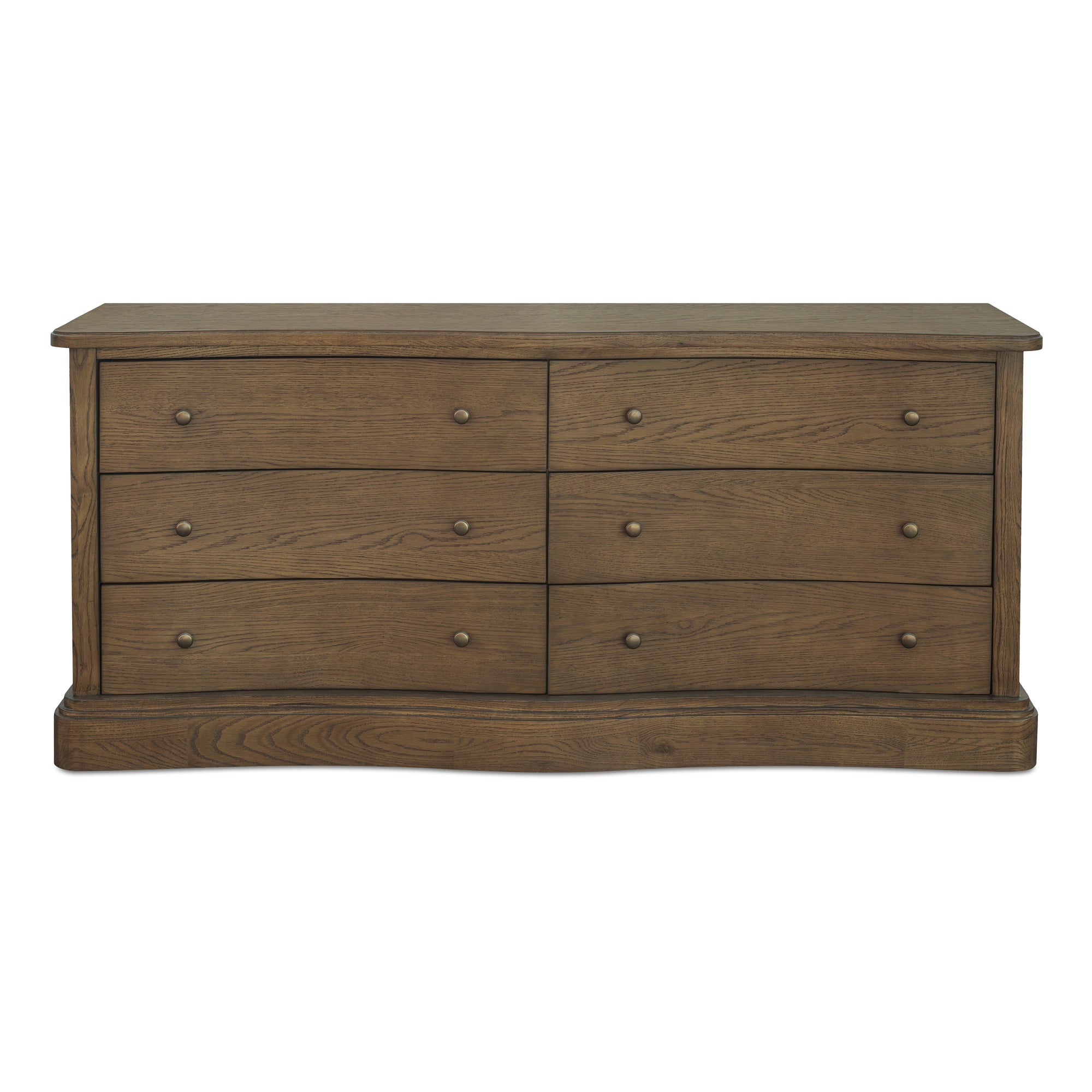 Clarence 6 Drawer Dresser Warm Brown by Moe's Home Collection