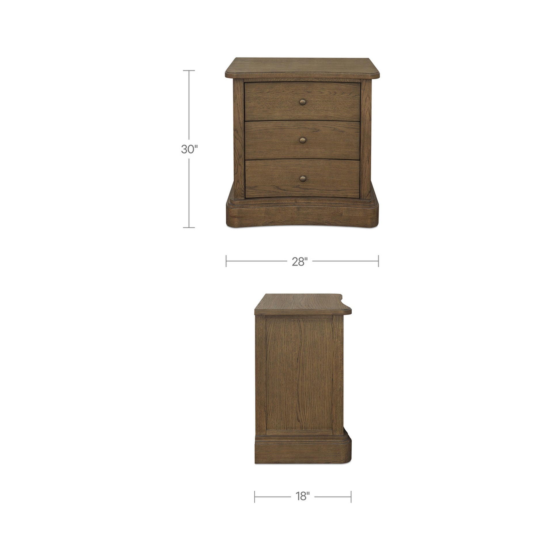 Clarence Nightstand Warm Brown by Moe's Home Collection - view 3