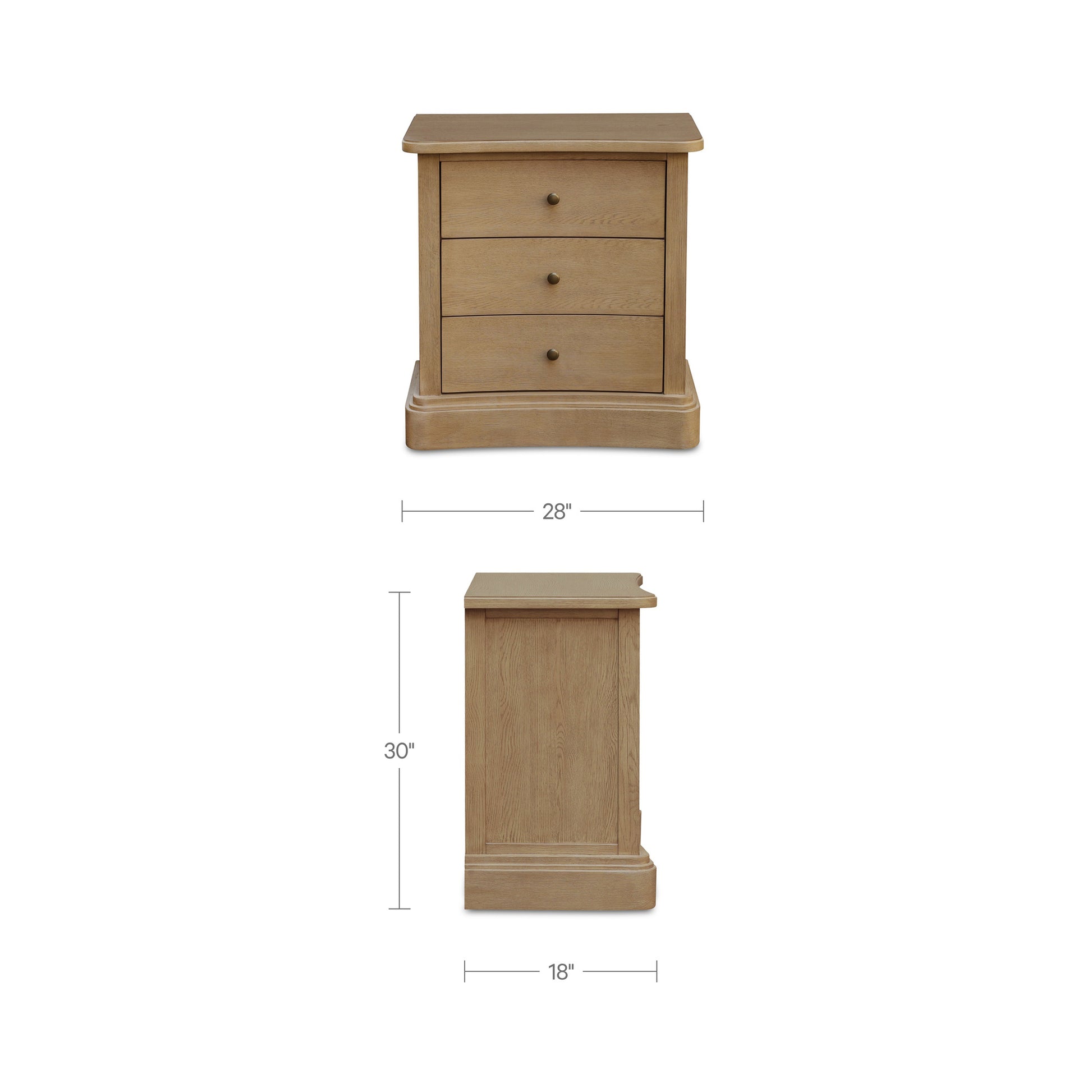 Clarence Nightstand Natural by Moe's Home Collection - view 3