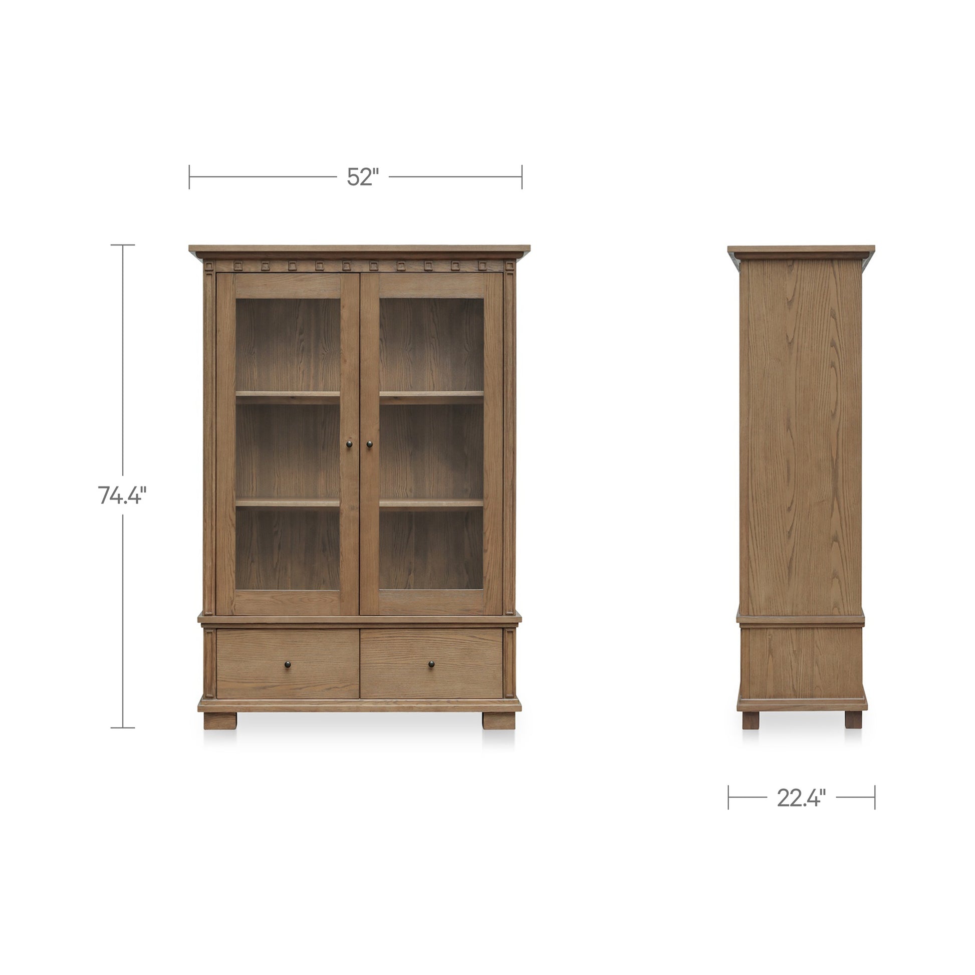Lillian Tall Cabinet Brown by Moe's Home Collection - view 8