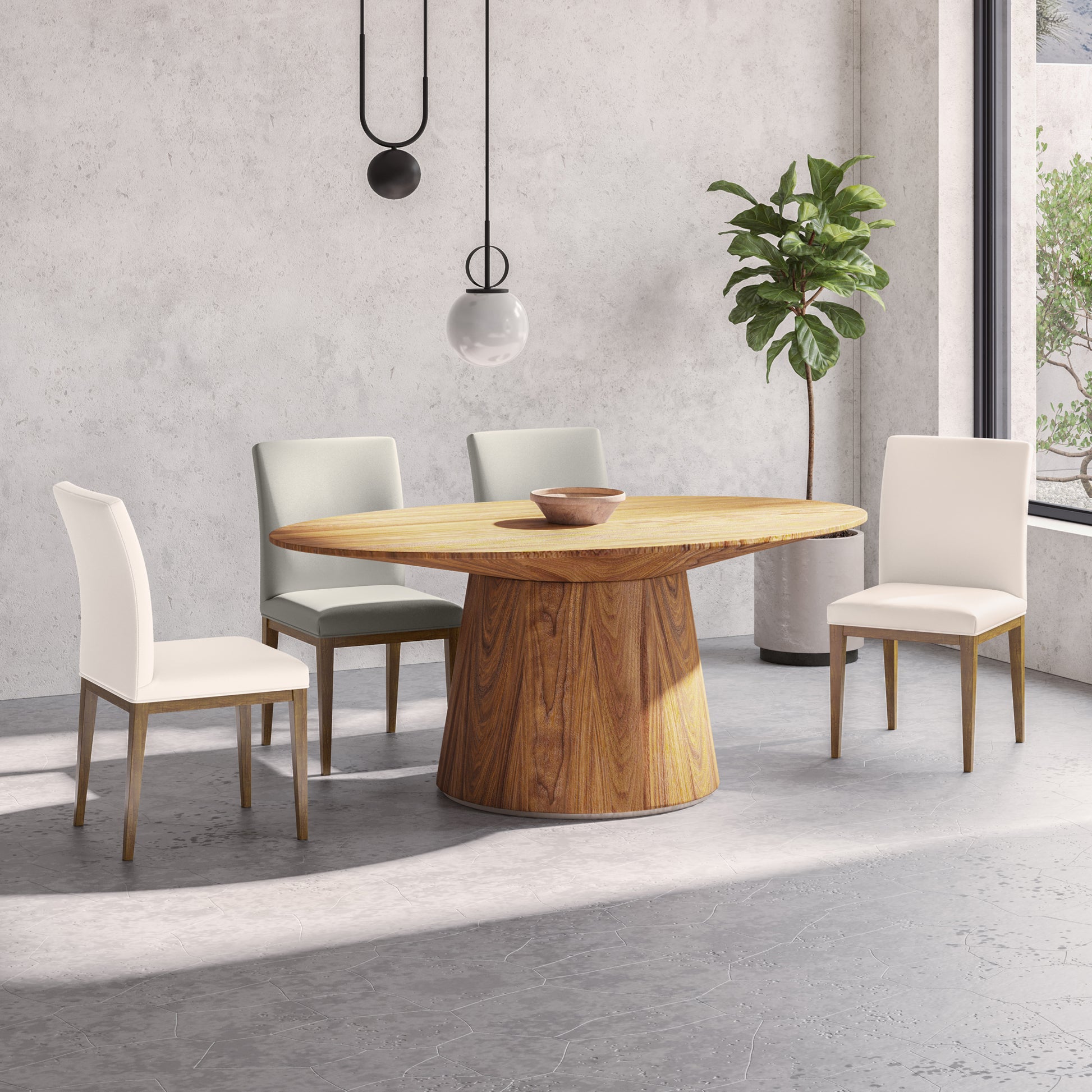Frankie Dining Chair Grey - Set Of Two by Moe's Home Collection - view 6