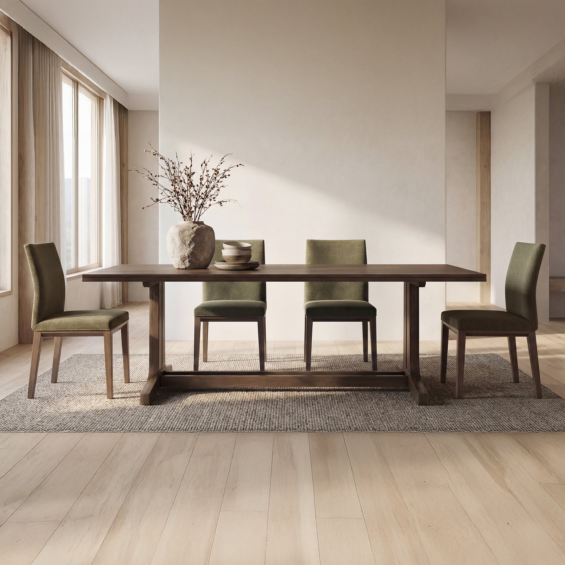 Frankie Dining Chair Olive-Set Of Two by Moe's Home Collection - view 2