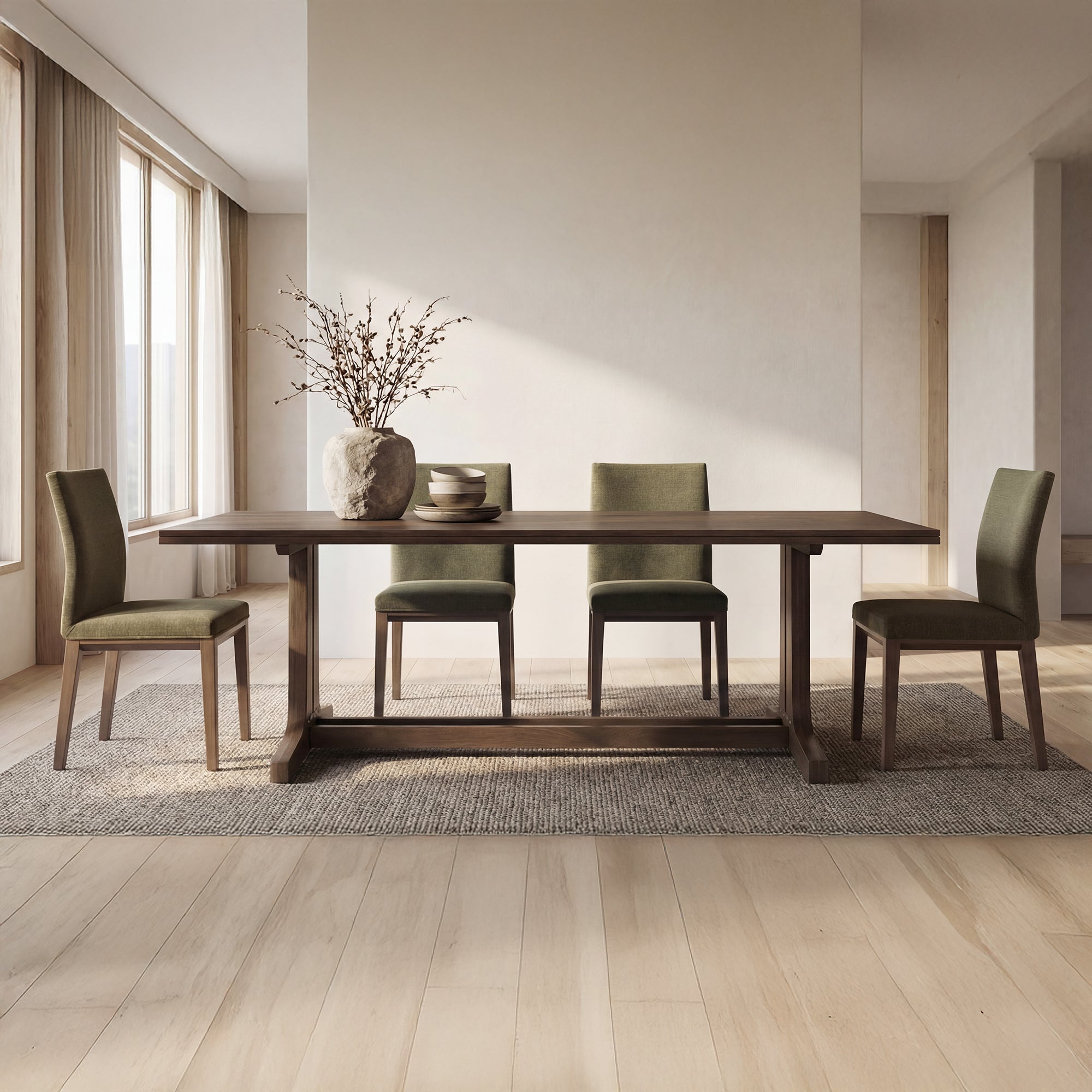 Frankie Dining Chair Olive-Set Of Two by Moe's Home Collection - view 2