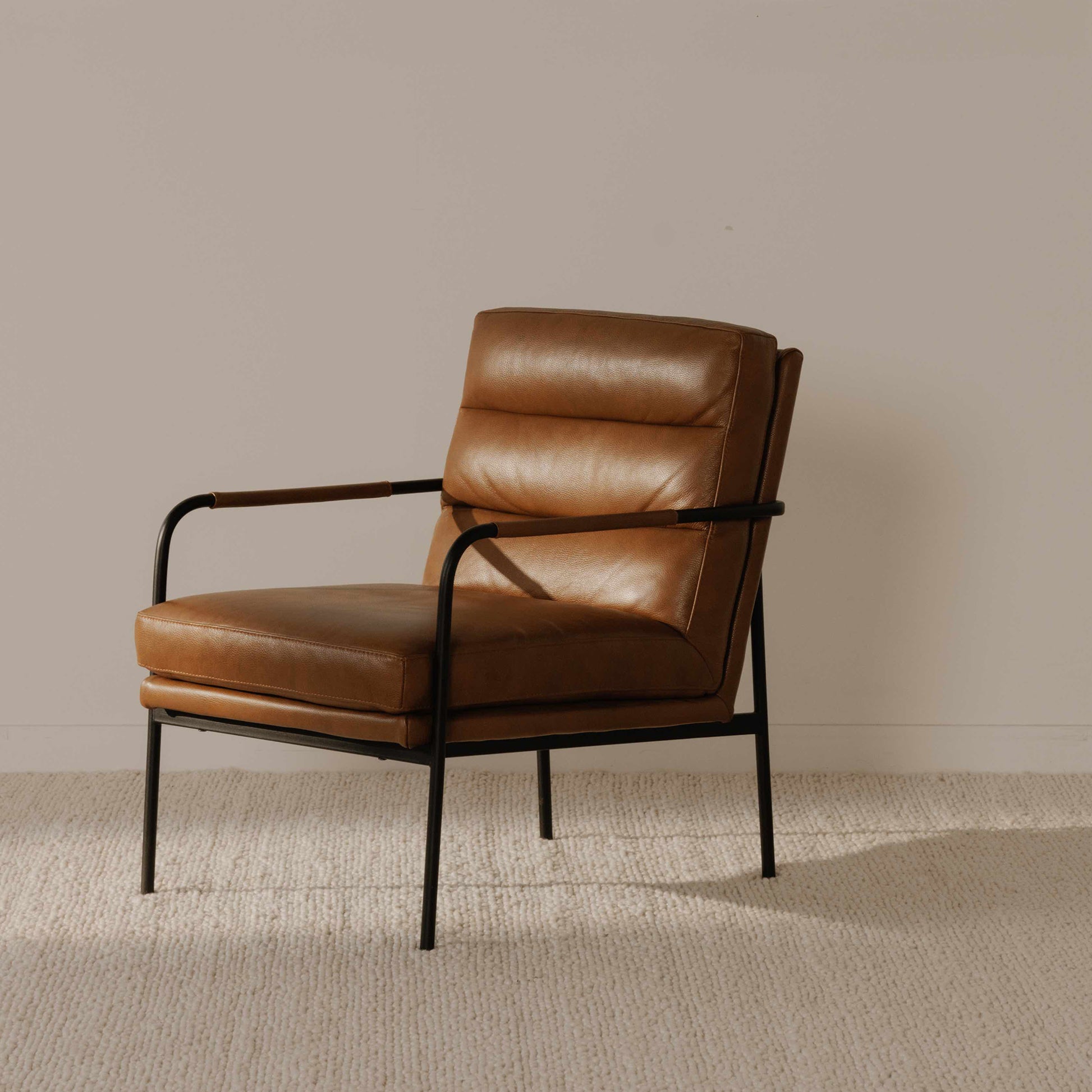 Verlaine Armchair Chestnut Brown by Moe's Home Collection - view 8