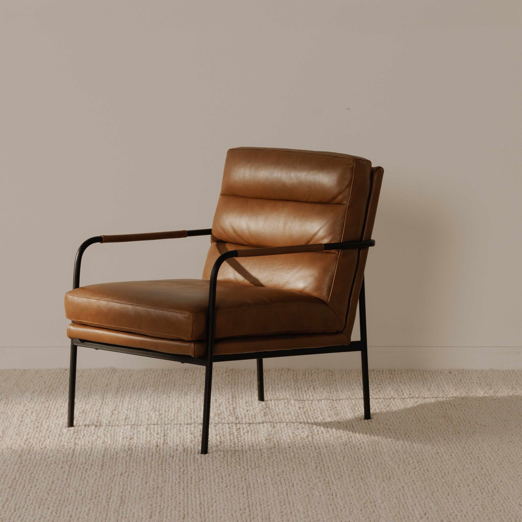 Verlaine Armchair Chestnut Brown by Moe's Home Collection - view 8