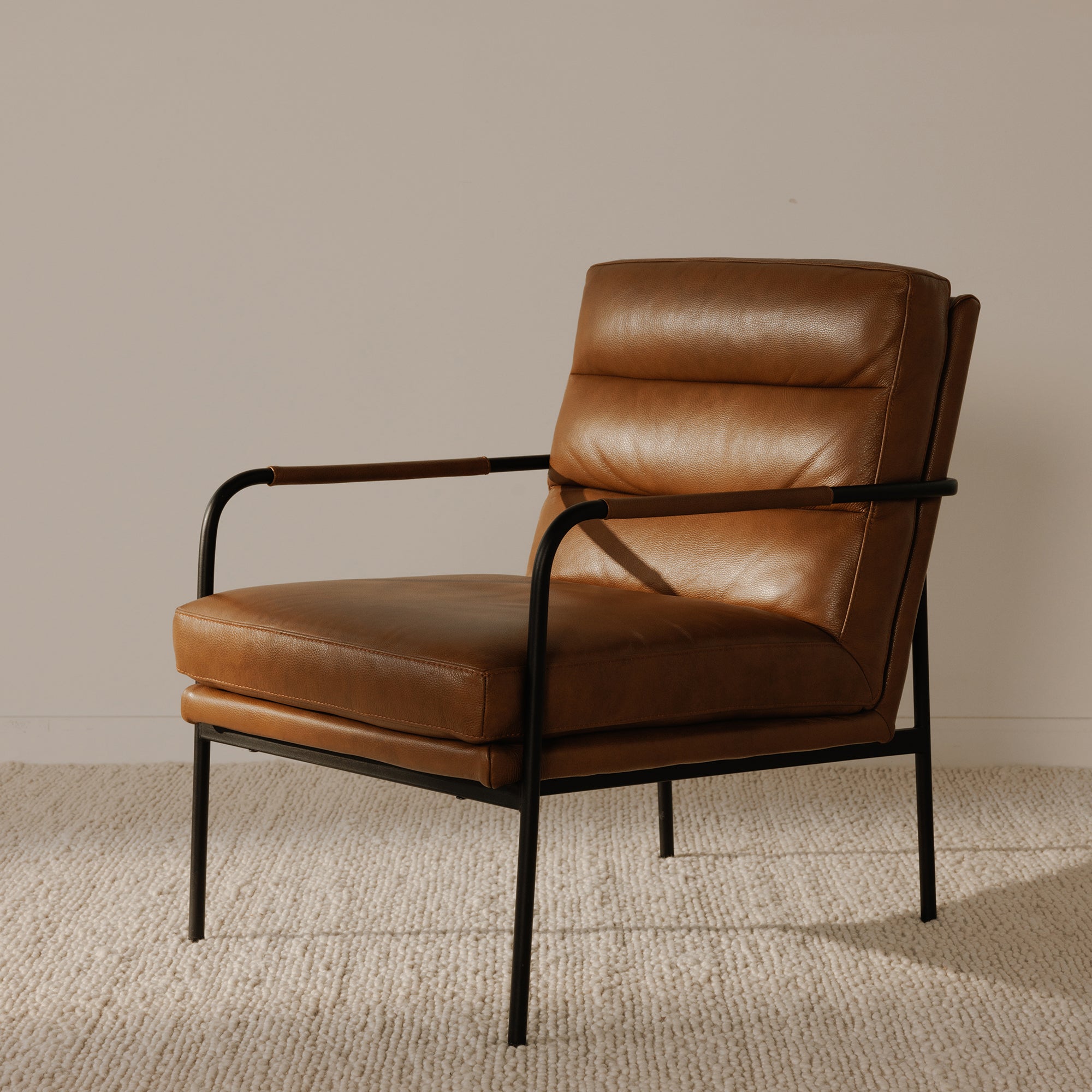 Verlaine Armchair Chestnut Brown by Moe's Home Collection - view 13