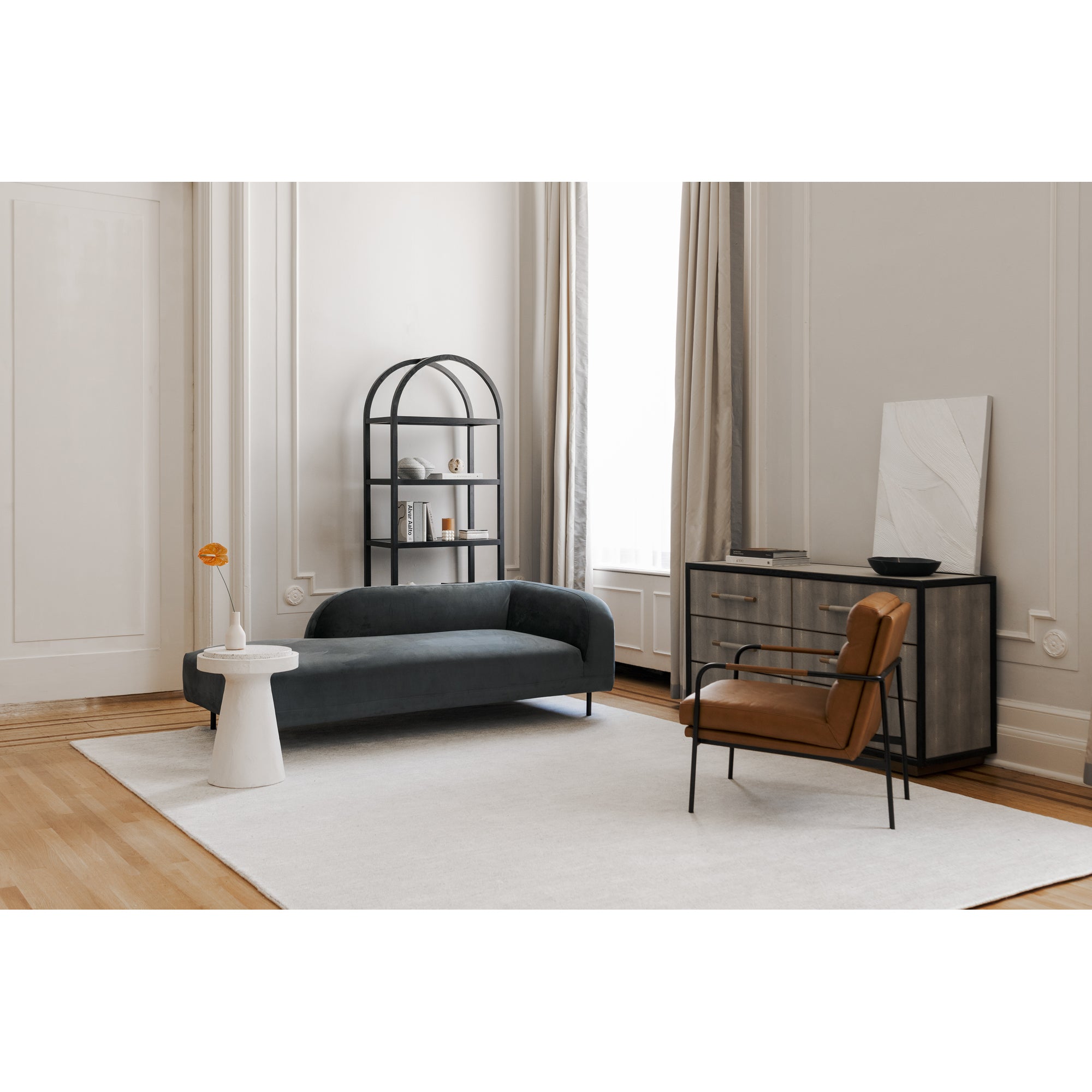 Verlaine Armchair Chestnut Brown by Moe's Home Collection - view 10