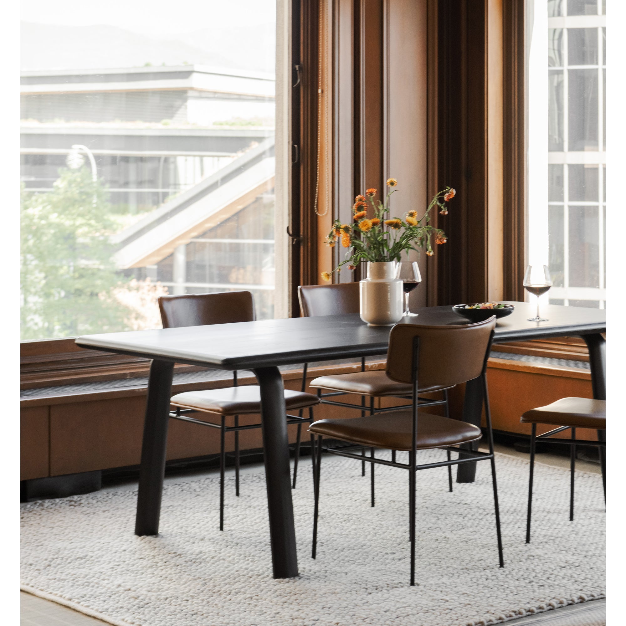 Sailor Dining Chair Brown - Set Of Two by Moe's Home Collection - view 2