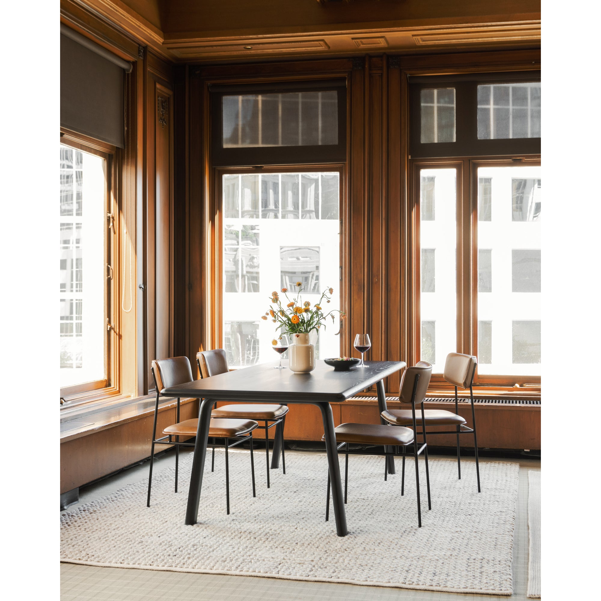Sailor Dining Chair Brown - Set Of Two by Moe's Home Collection - view 3