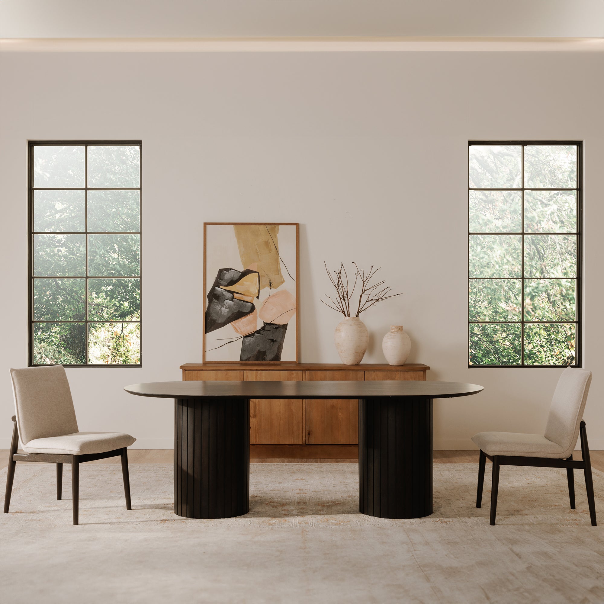 Charlie Dining Chair Beige– Set Of Two by Moe's Home Collection - view 4
