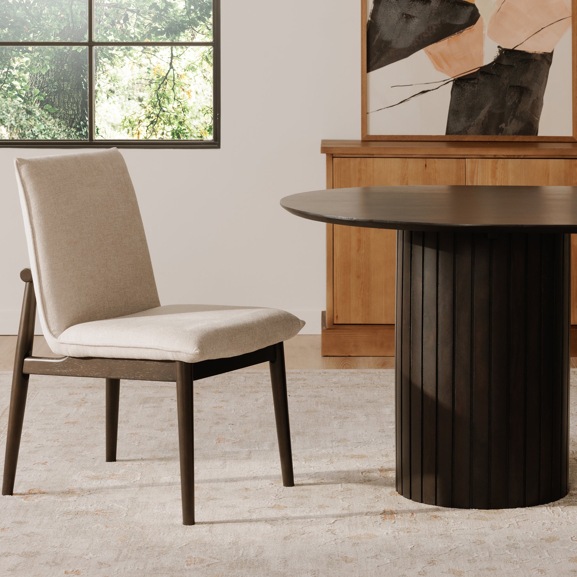 Charlie Dining Chair Beige– Set Of Two by Moe's Home Collection - view 2