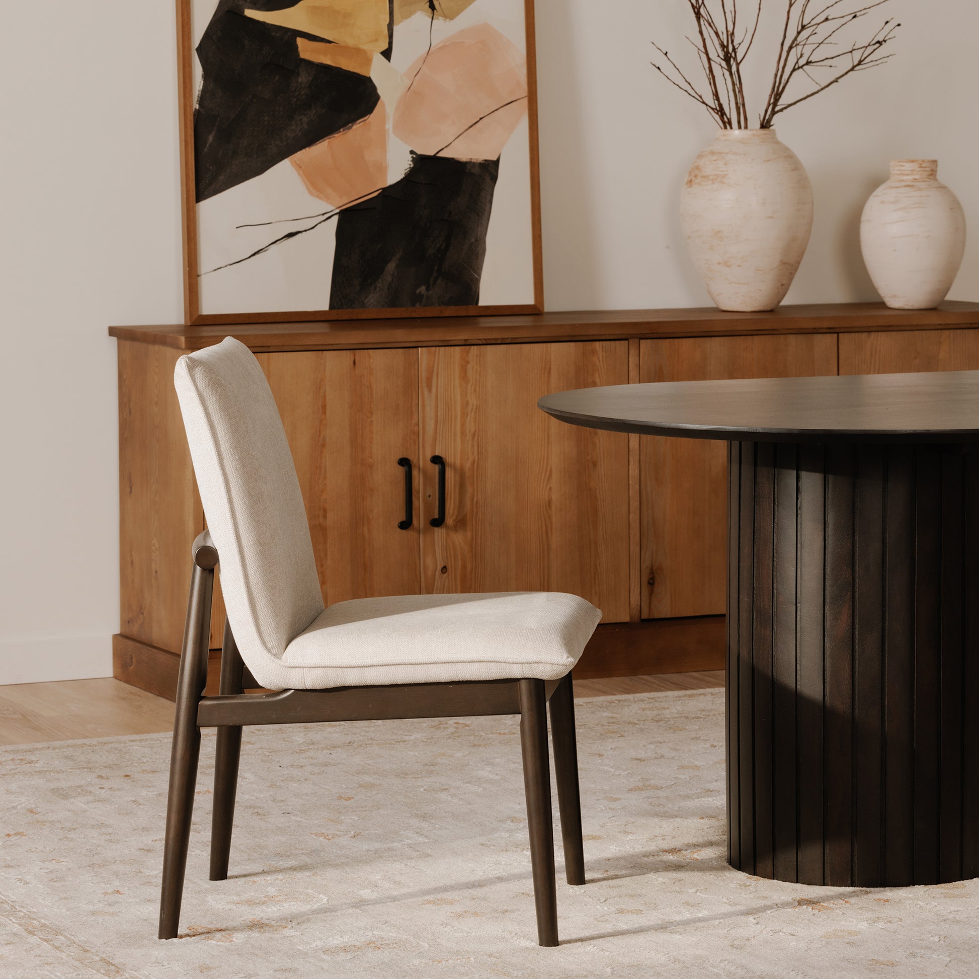 Charlie Dining Chair Beige– Set Of Two by Moe's Home Collection - view 3