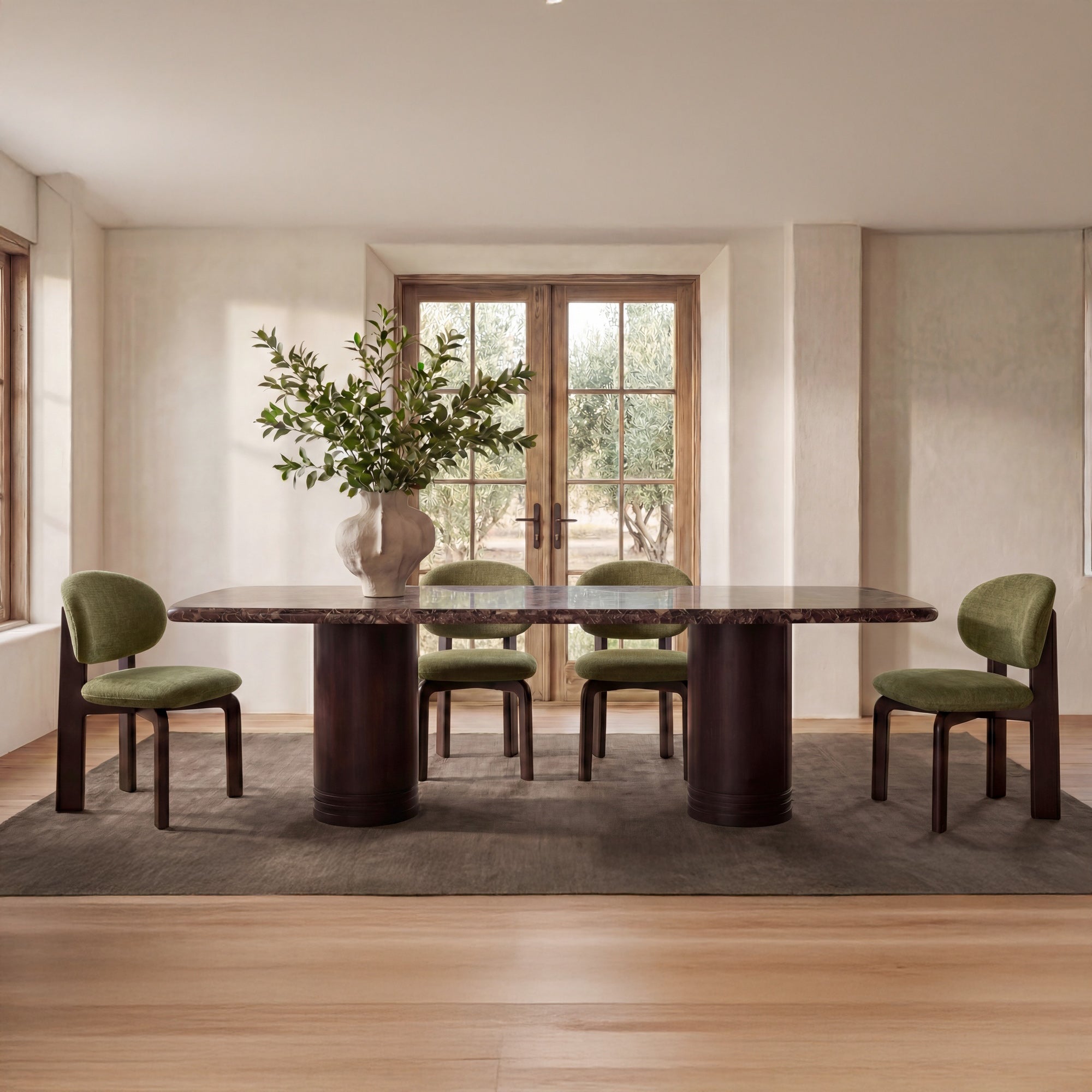 Sami Dining Chair Olive Set of Two by Moe's Home Collection - view 2