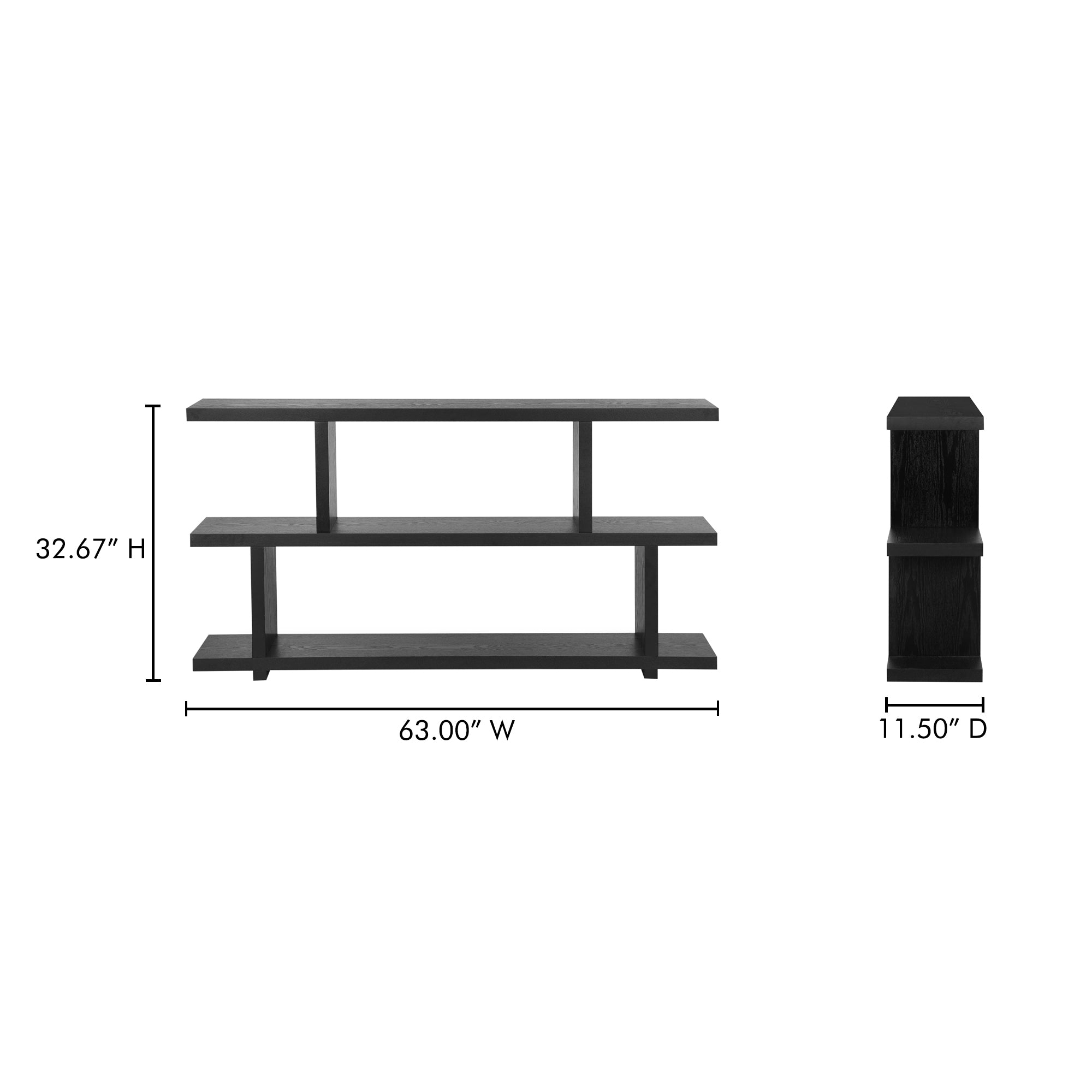Miri Shelf Small Black by Moe's Home Collection - view 4