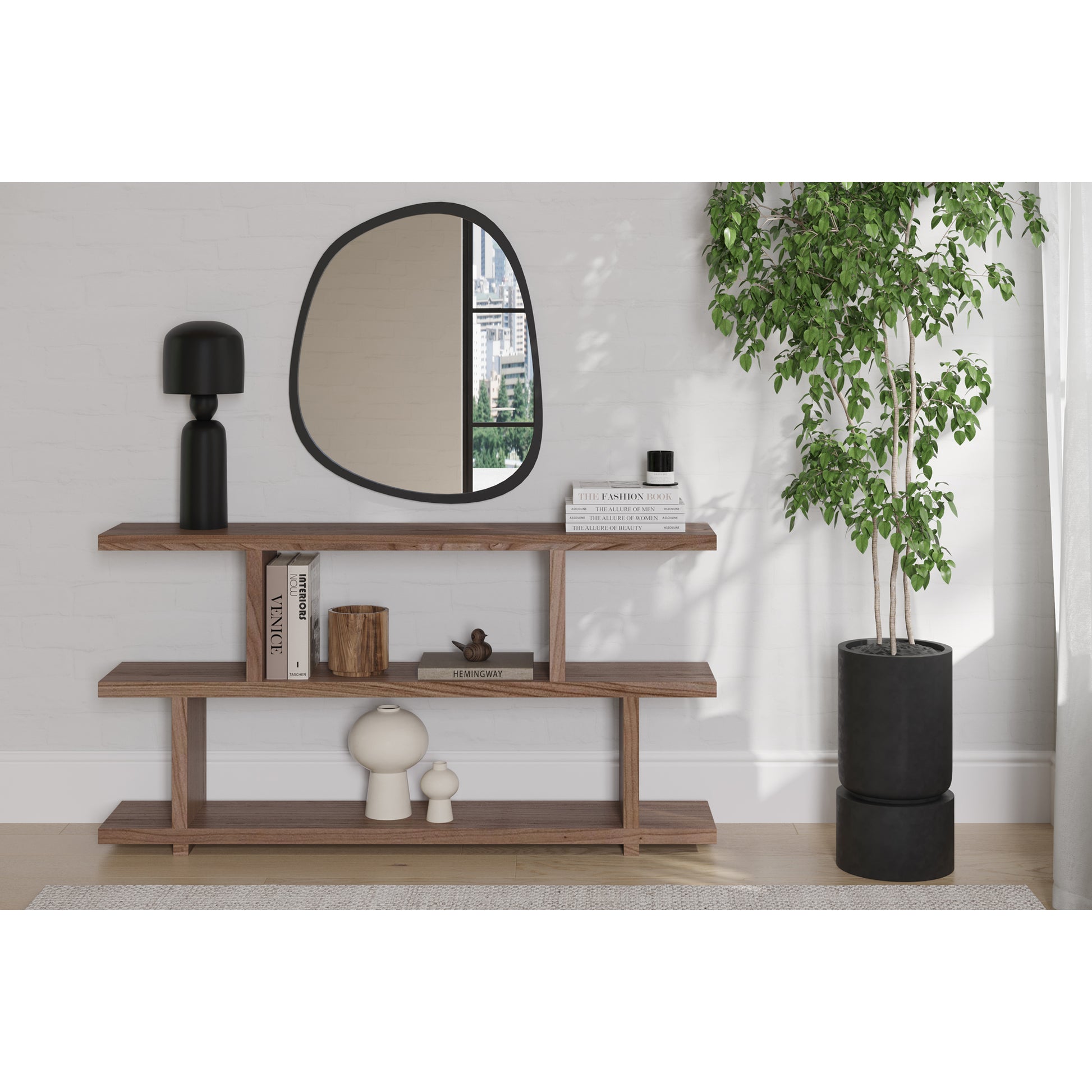 Miri Small Shelf Brown by Moe's Home Collection - view 4