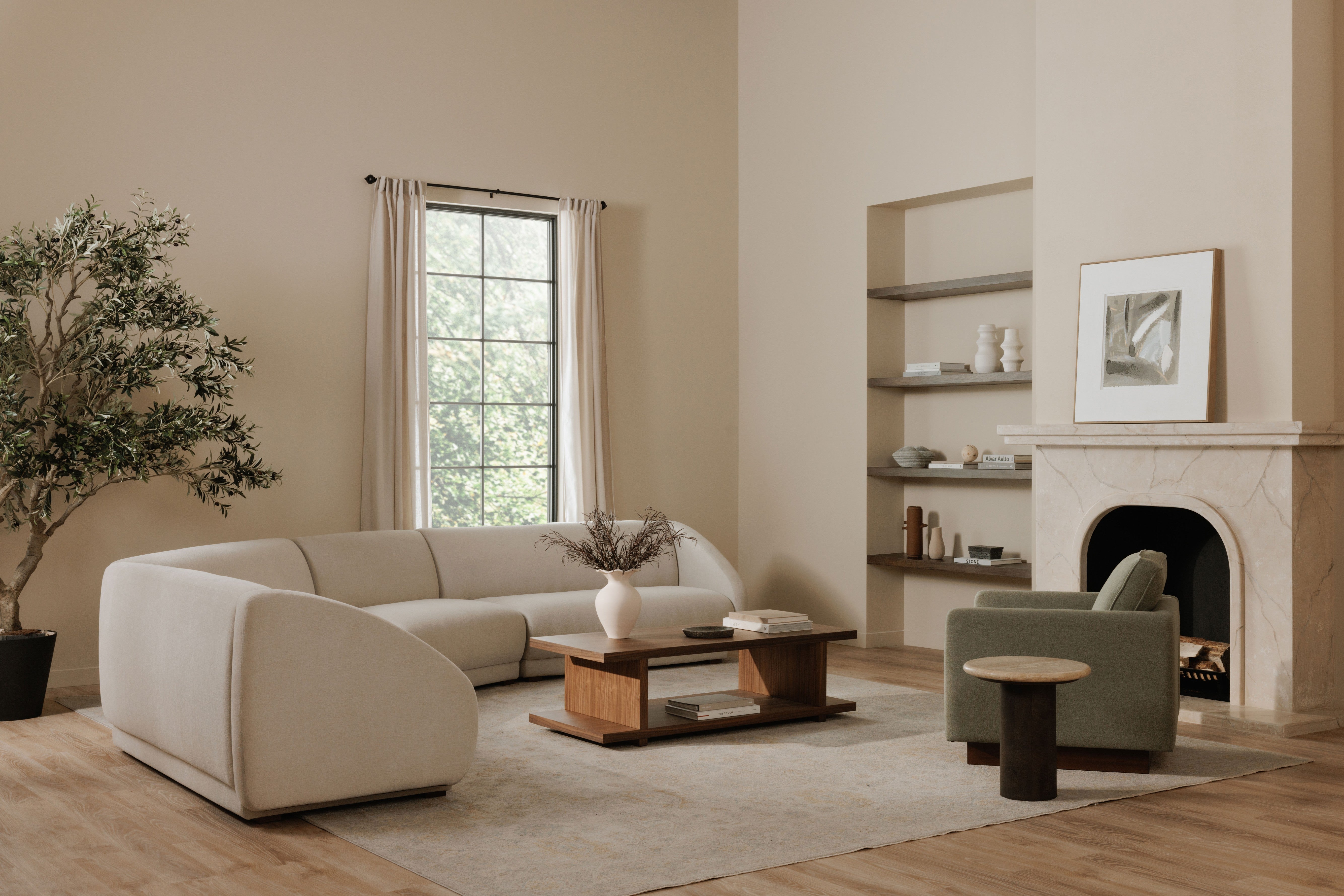 Miri Coffee Table Walnut by Moe's Home Collection - view 4