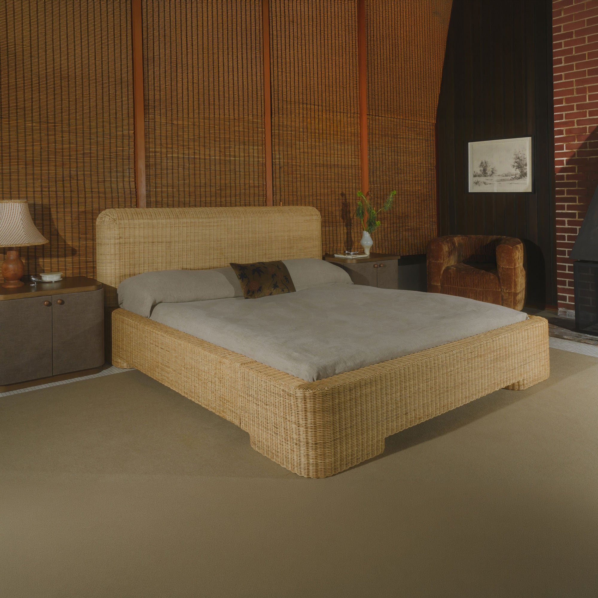 Claudia Bed Queen Natural by Moe's Home Collection - view 5