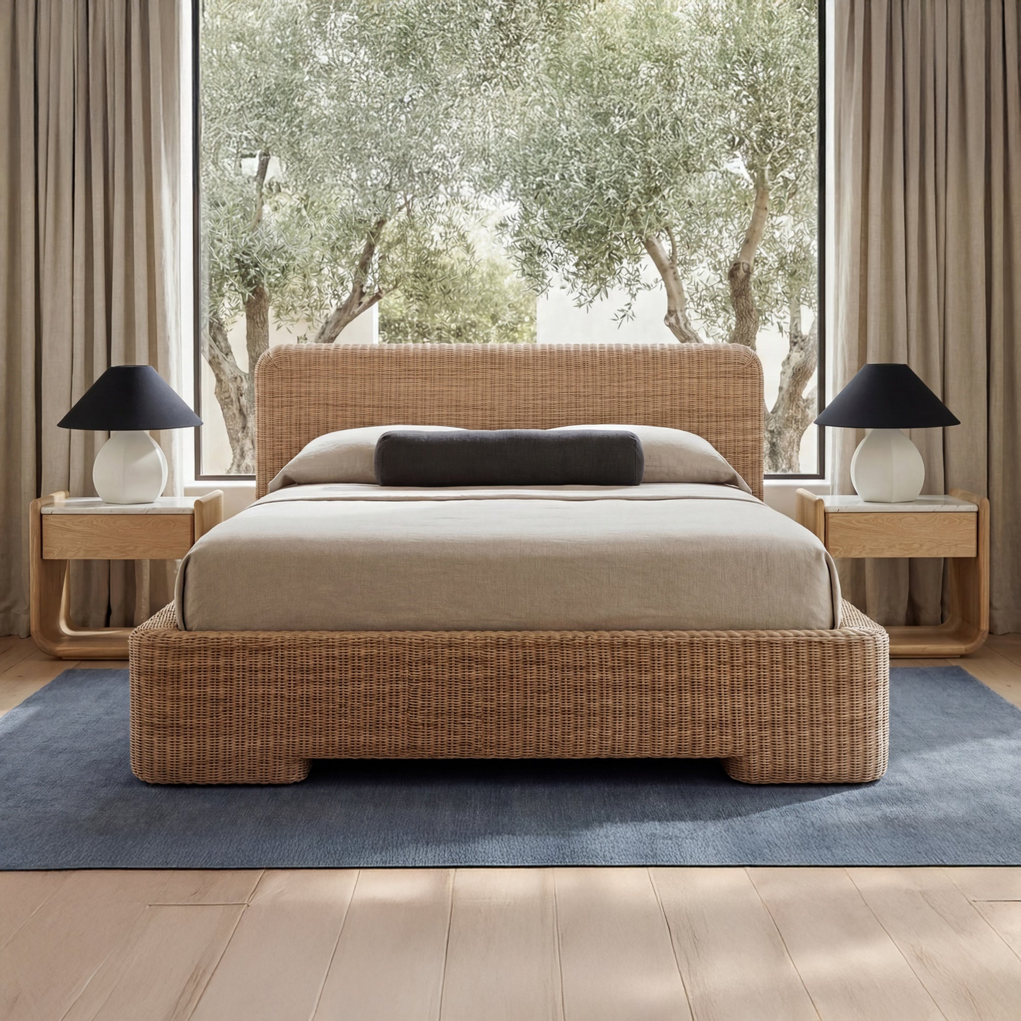 Claudia Bed Queen Natural by Moe's Home Collection - view 2