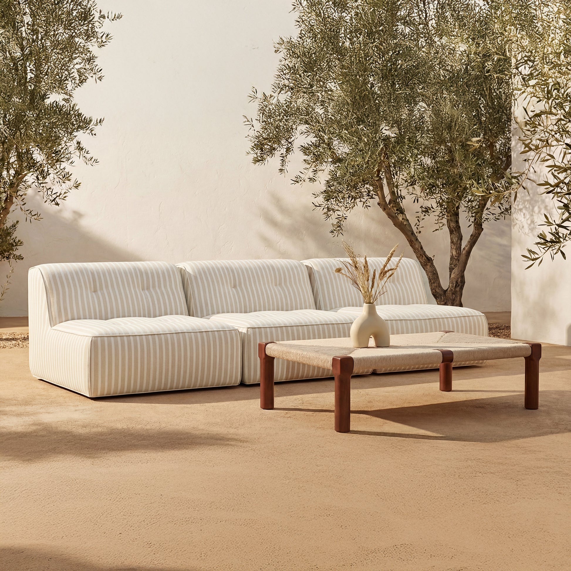 Kaia Outdoor Coffee Table Dark Brown by Moe's Home Collection - view 2