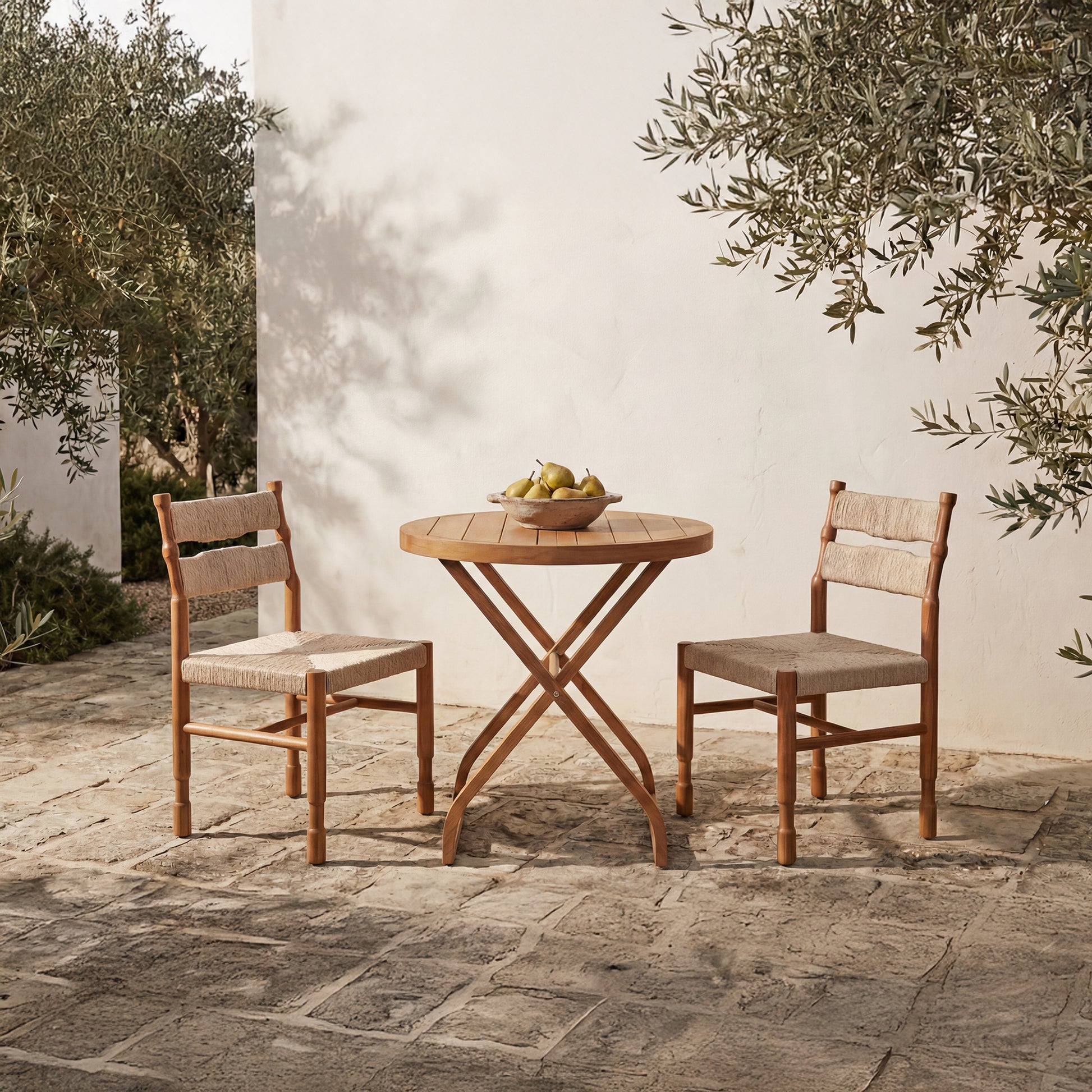 Perry Outdoor Bistro Table Natural by Moe's Home Collection - view 2