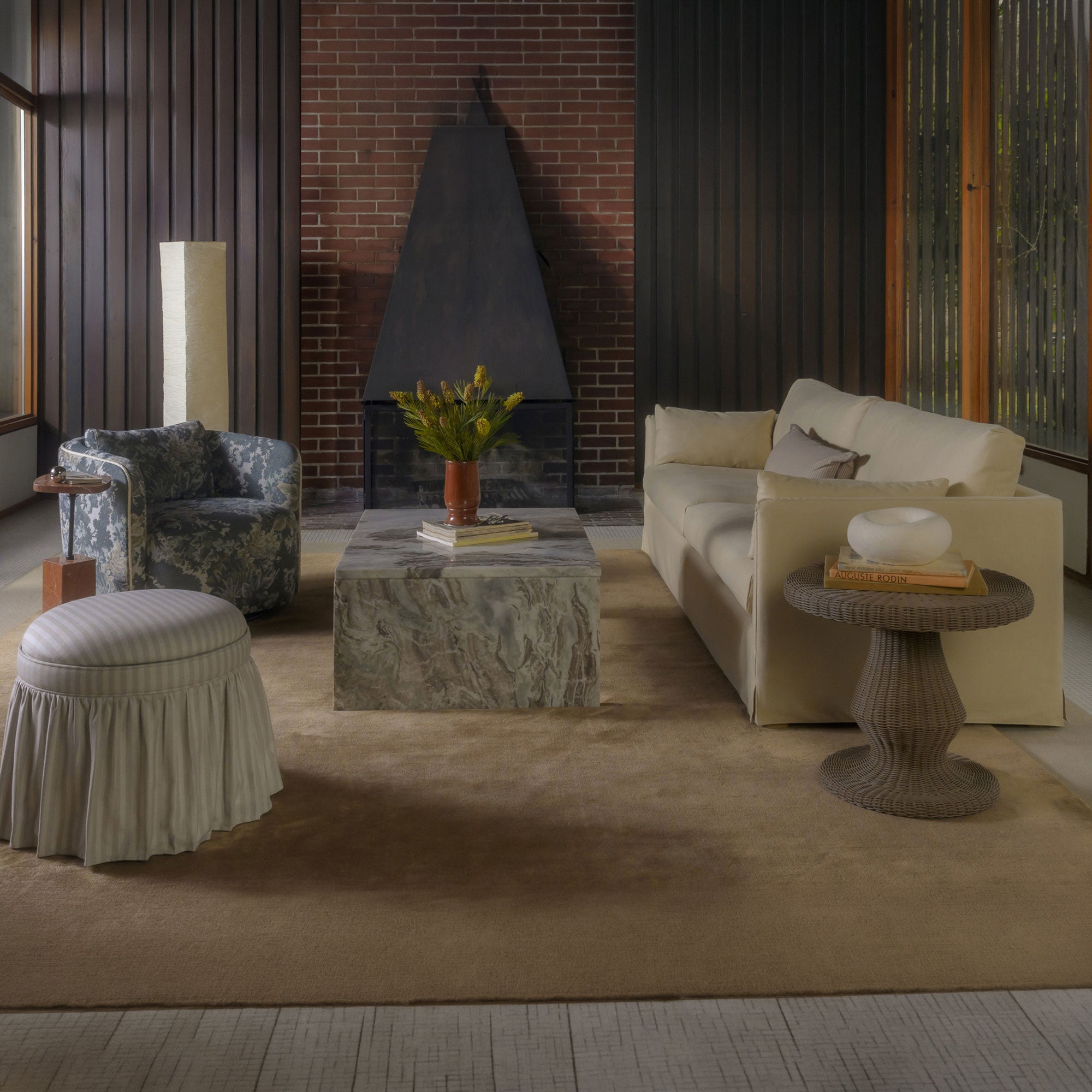 Emmeline Outdoor Side Table Natural by Moe's Home Collection - view 6