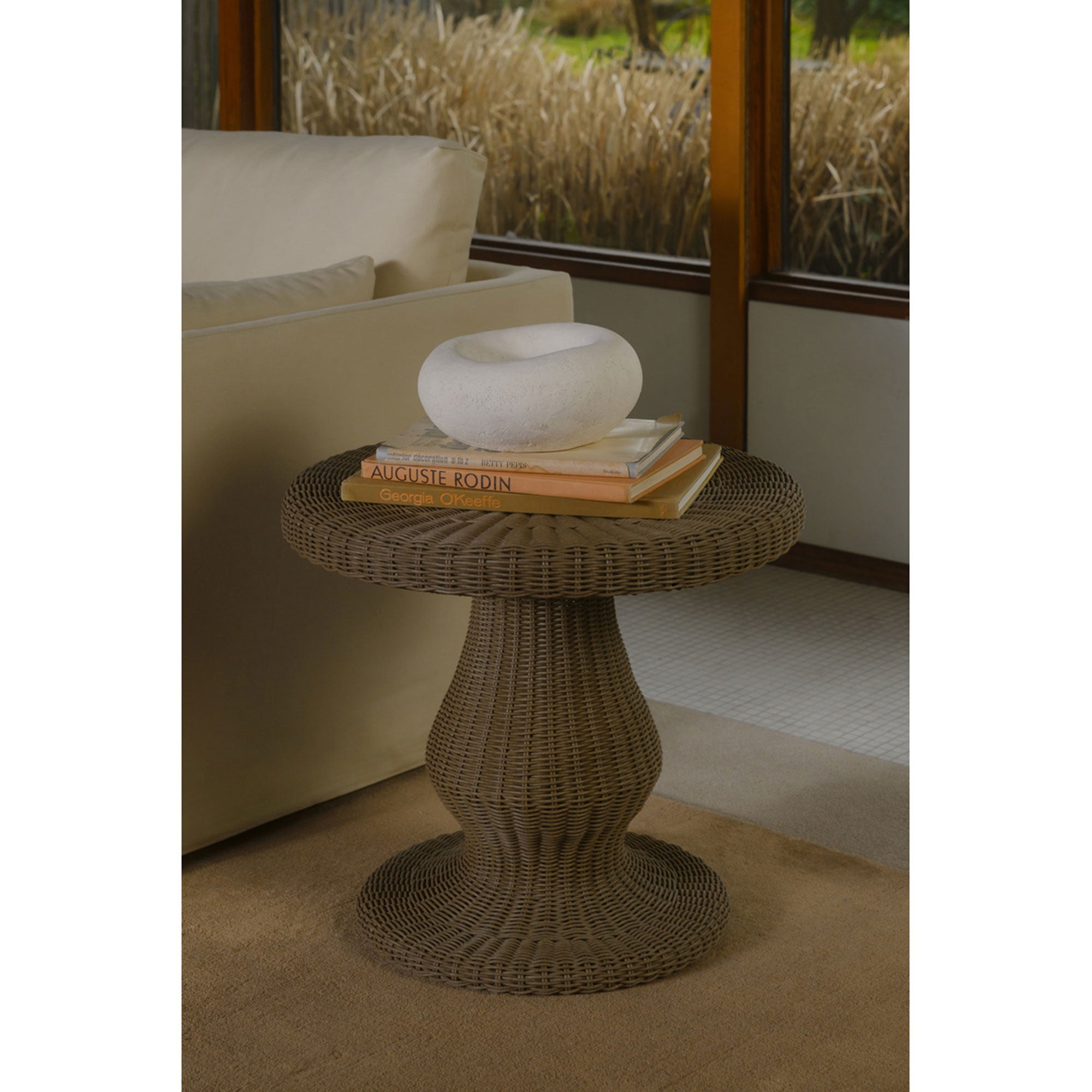 Emmeline Outdoor Side Table Natural by Moe's Home Collection - view 2