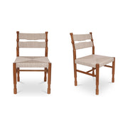 Raf Outdoor Dining Chair Natural - Set Of Two by Moe's Home Collection