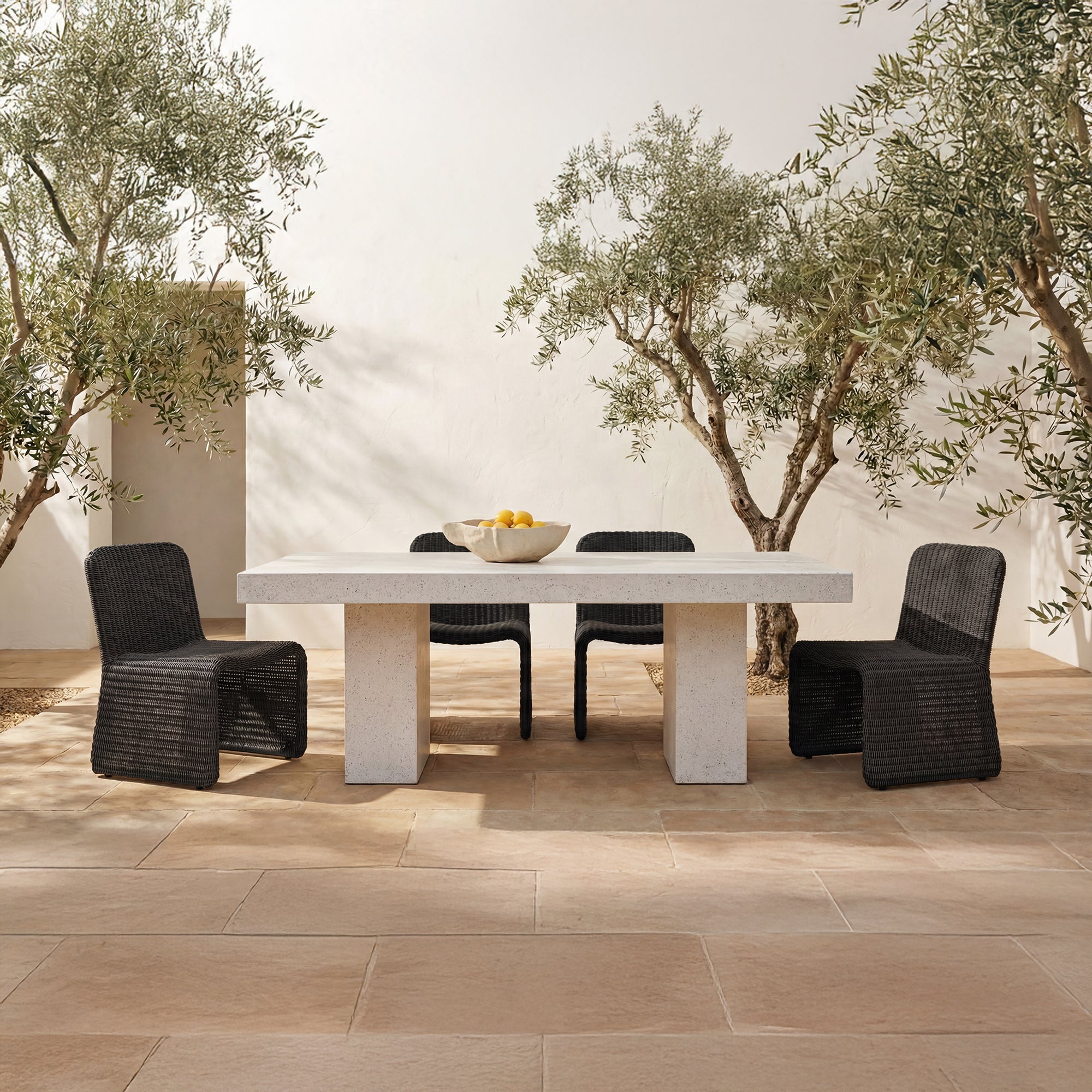 Ella Outdoor Dining Chair Charcoal-Set of Two by Moe's Home Collection - view 2