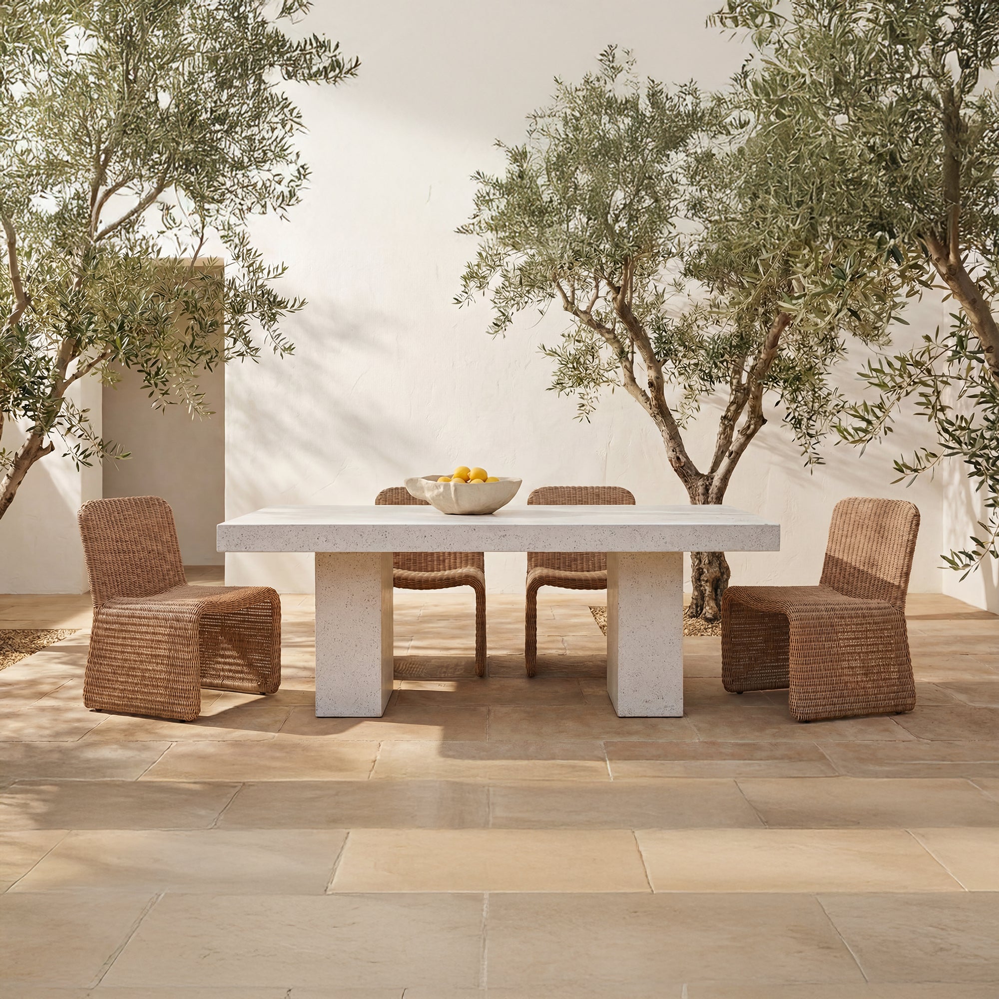 Ella Outdoor Dining Chair Natural-Set of Two by Moe's Home Collection - view 3