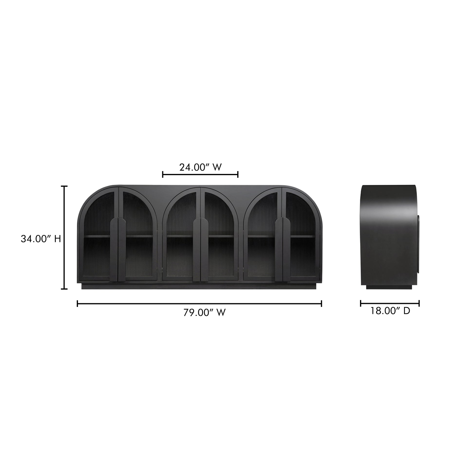 Salone Sideboard Black by Moe's Home Collection - view 14