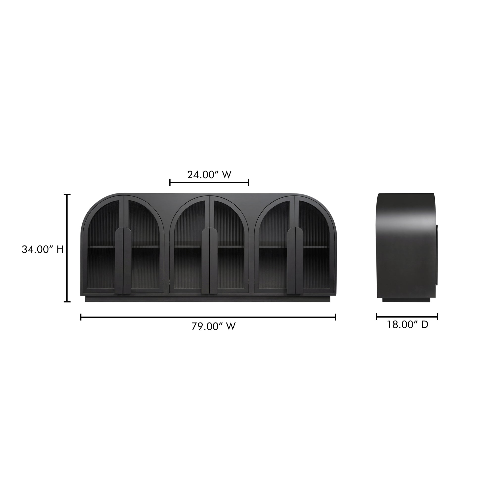 Salone Sideboard Black by Moe's Home Collection - view 14