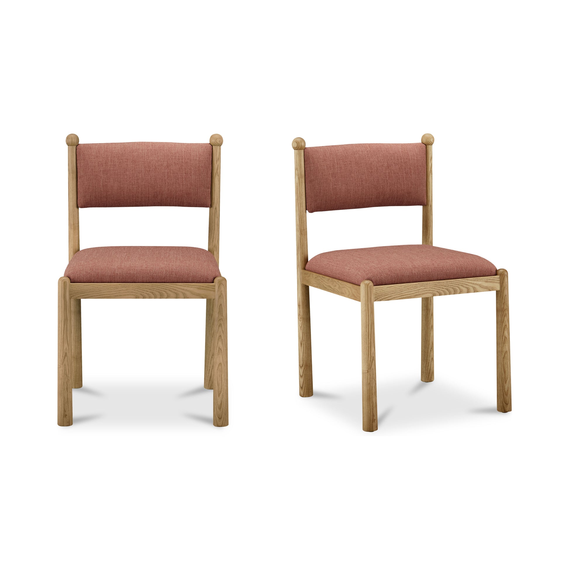 Villetta Dining Chair Deep Pink - Set Of Two by Moe's Home Collection