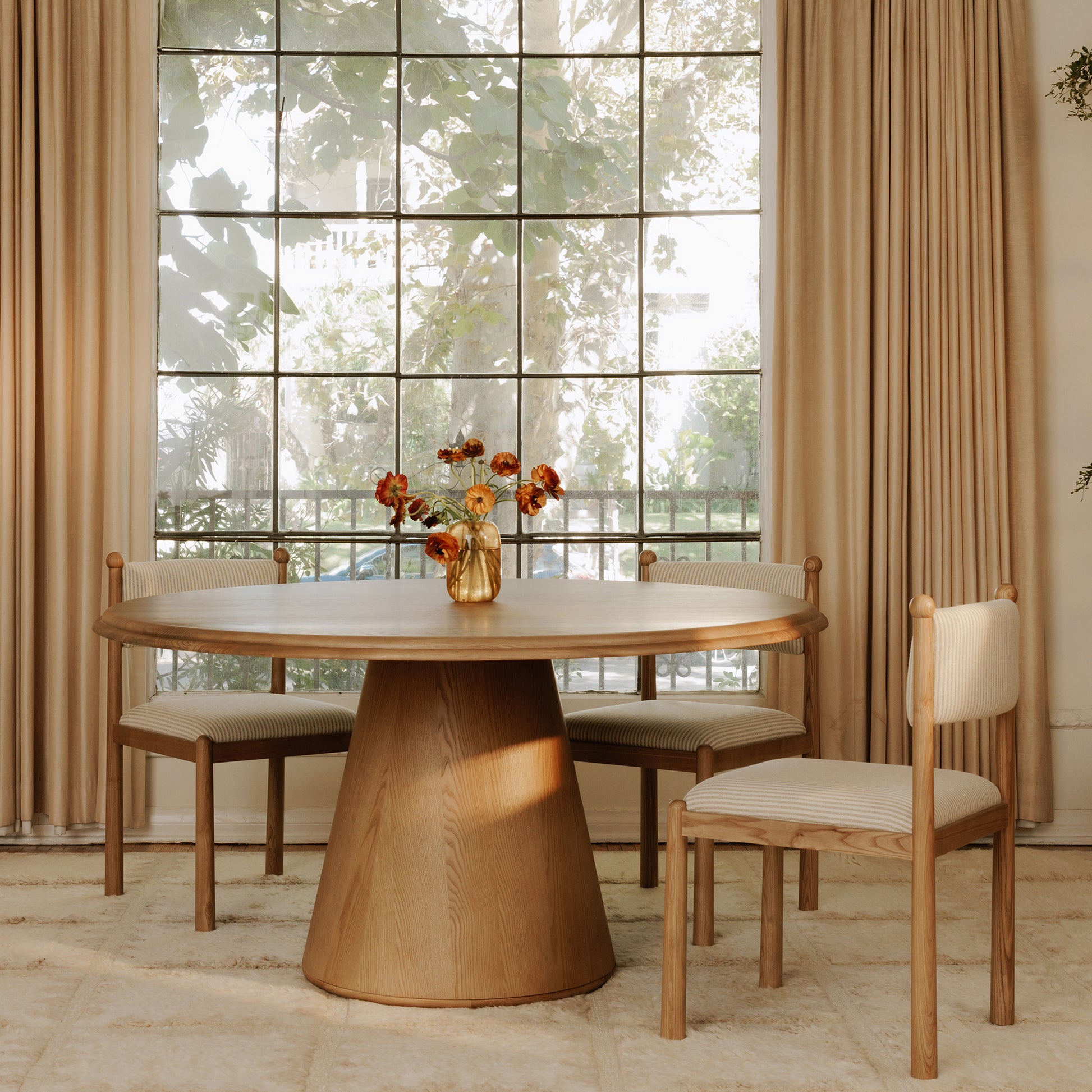 Villetta Dining Chair Stripe - Set Of Two by Moe's Home Collection - view 5