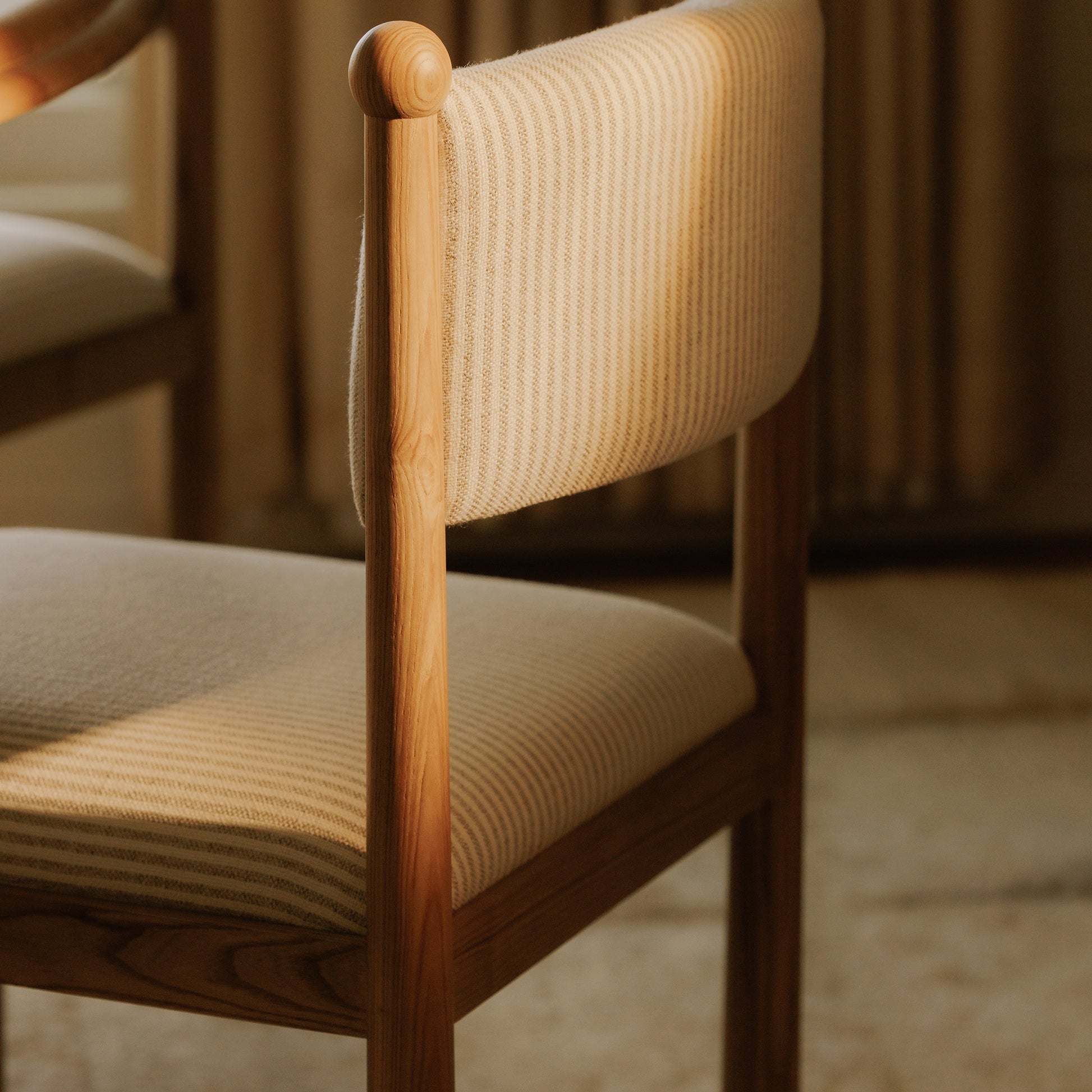Villetta Dining Chair Stripe - Set Of Two by Moe's Home Collection - view 3