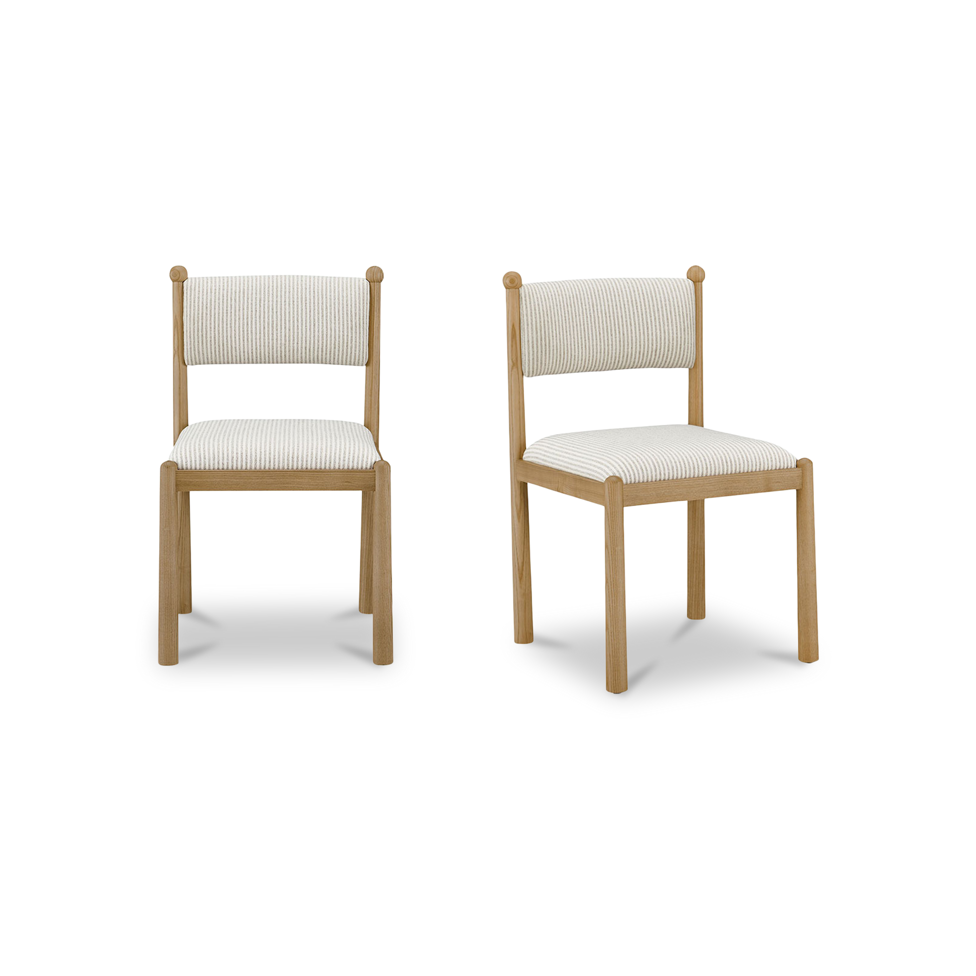 Villetta Dining Chair Stripe - Set Of Two by Moe's Home Collection - view 2