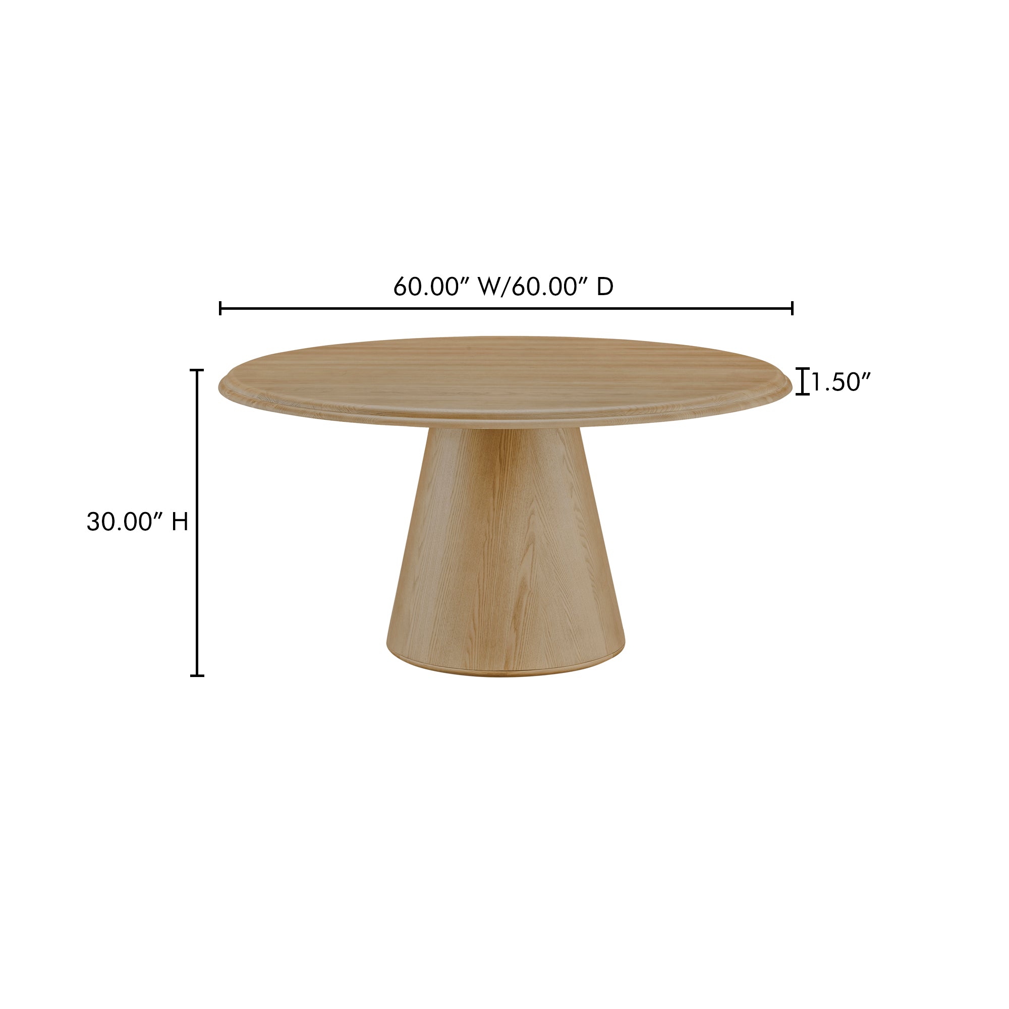 Tutto Dining Table Natural by Moe's Home Collection - view 5