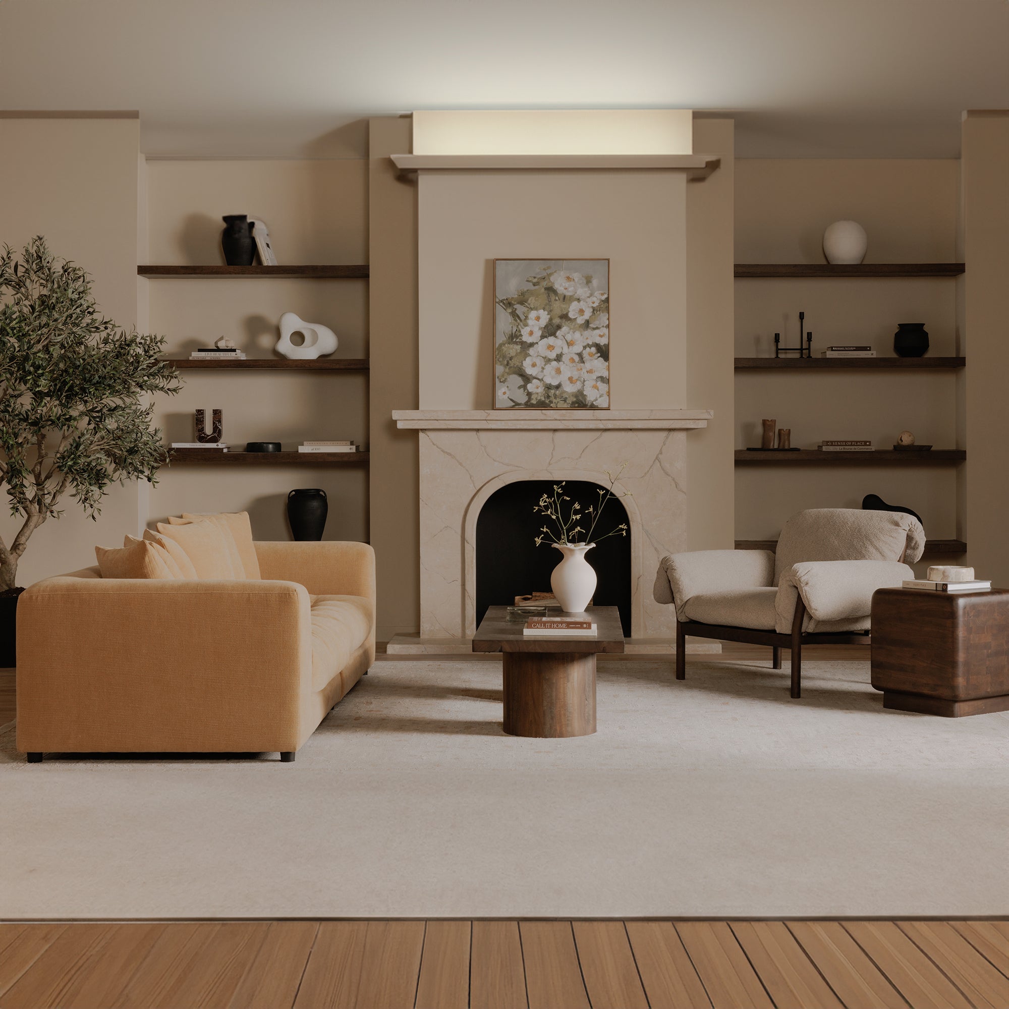 Cardero Lounge Chair Beige by Moe's Home Collection - view 3