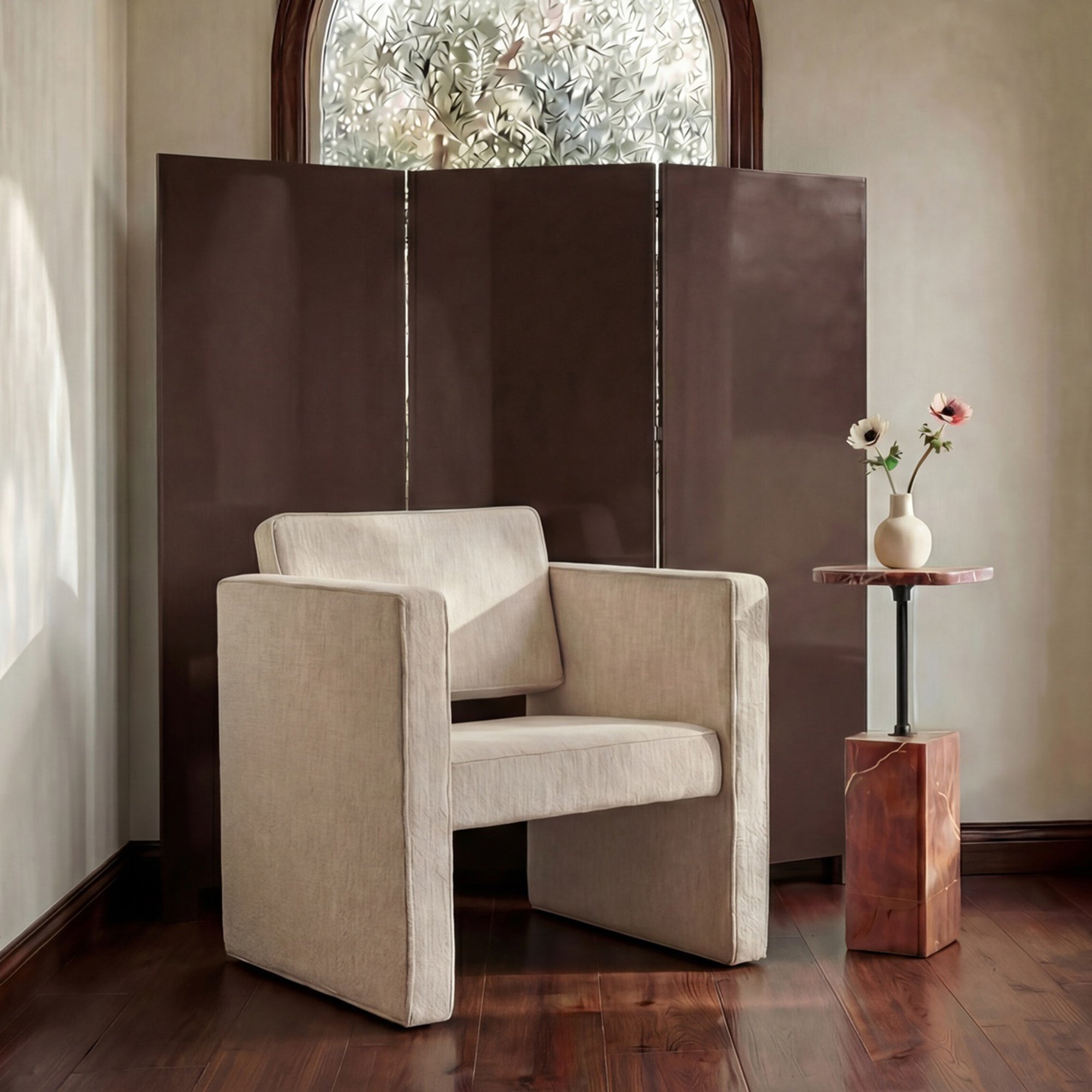 Garbo Screen Dark Brown Lacquer by Moe's Home Collection - view 2