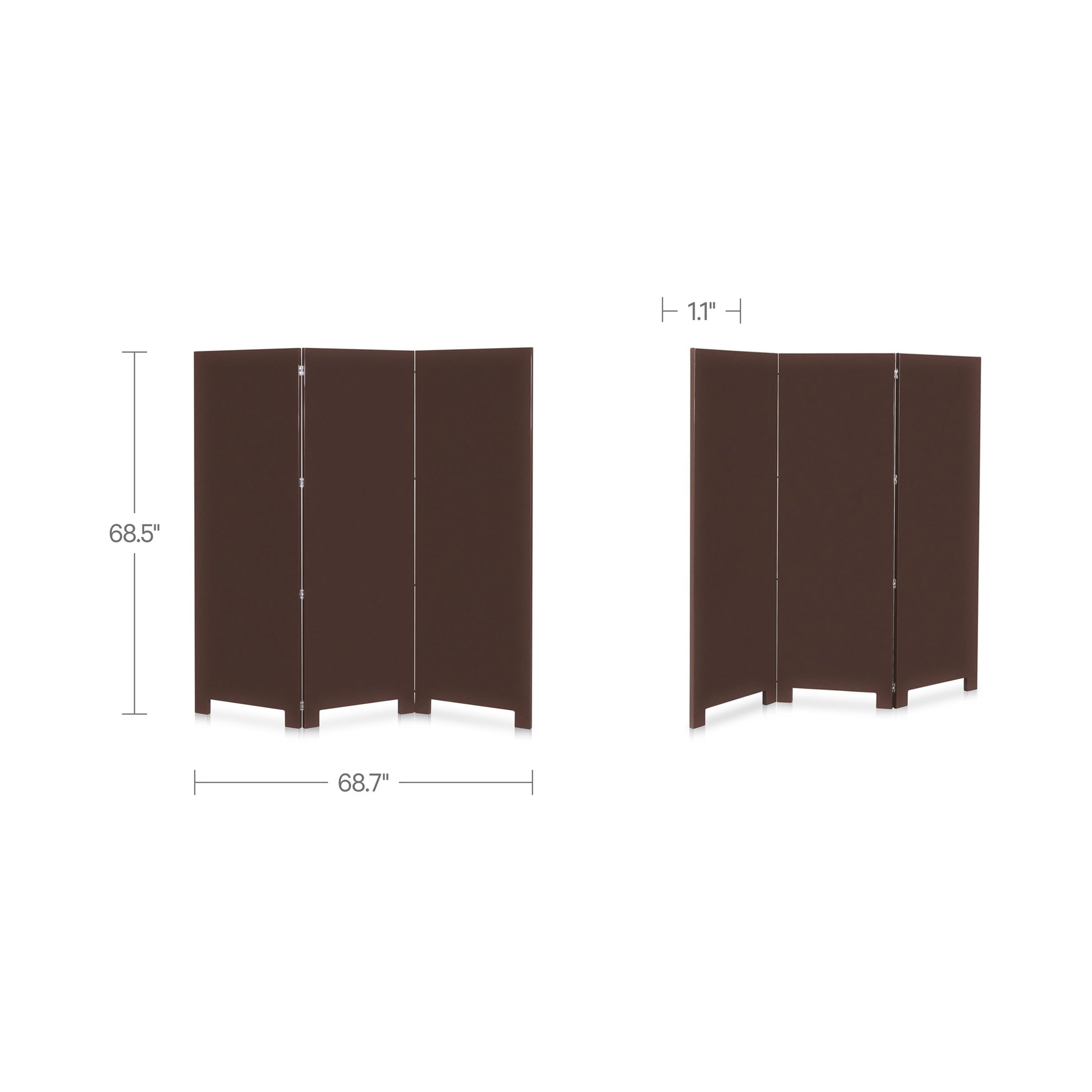 Garbo Screen Dark Brown Lacquer by Moe's Home Collection - view 3