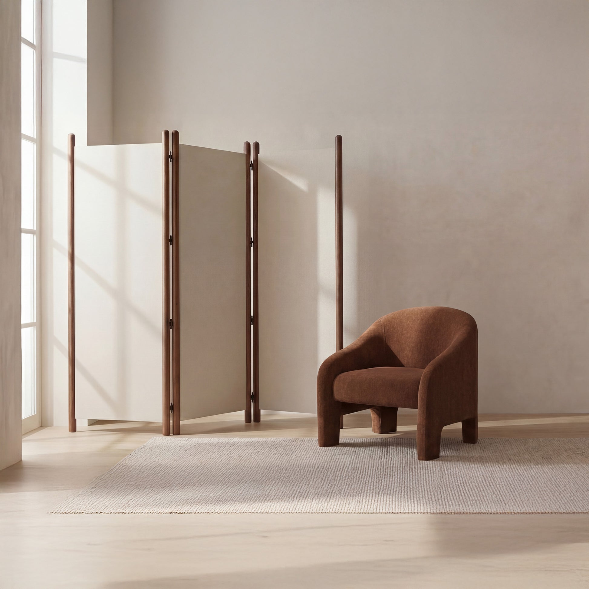 Enni Screen Off White by Moe's Home Collection - view 2