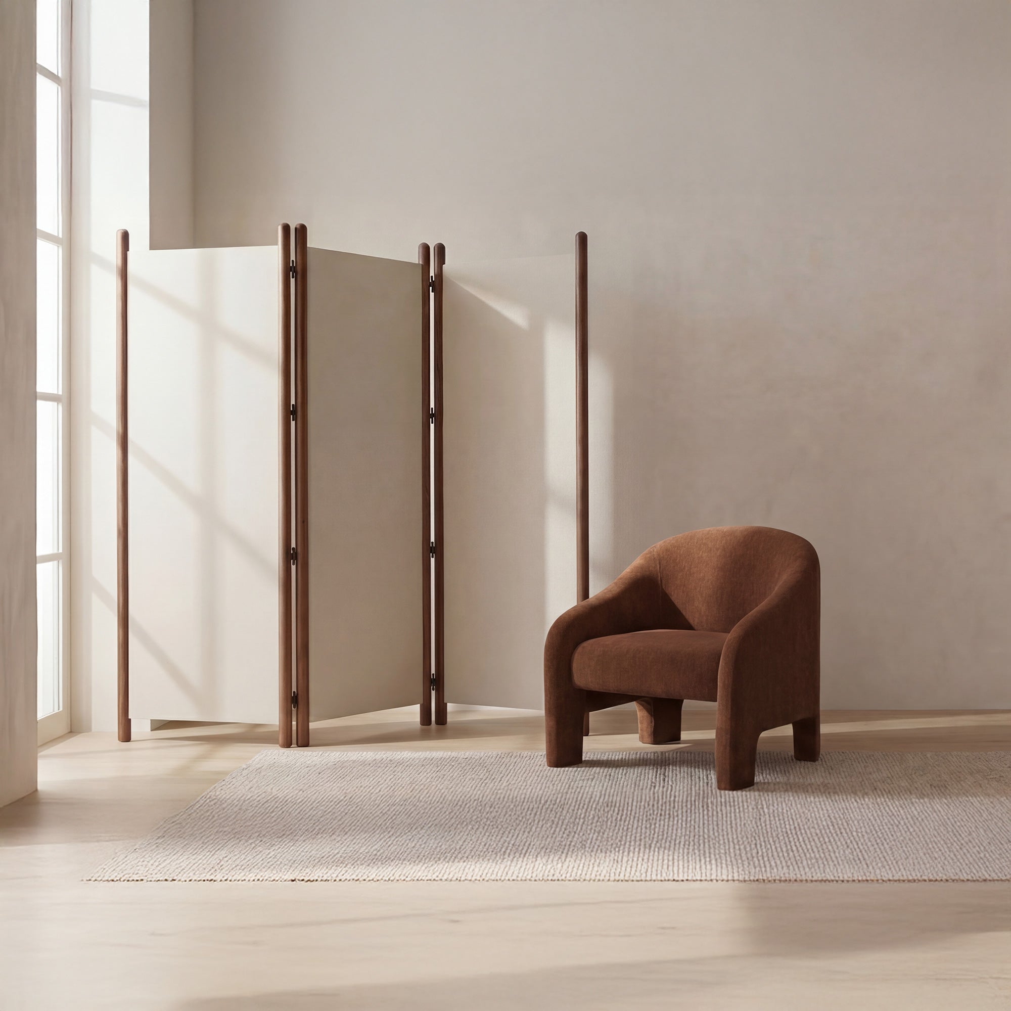 Enni Screen Off White by Moe's Home Collection - view 2